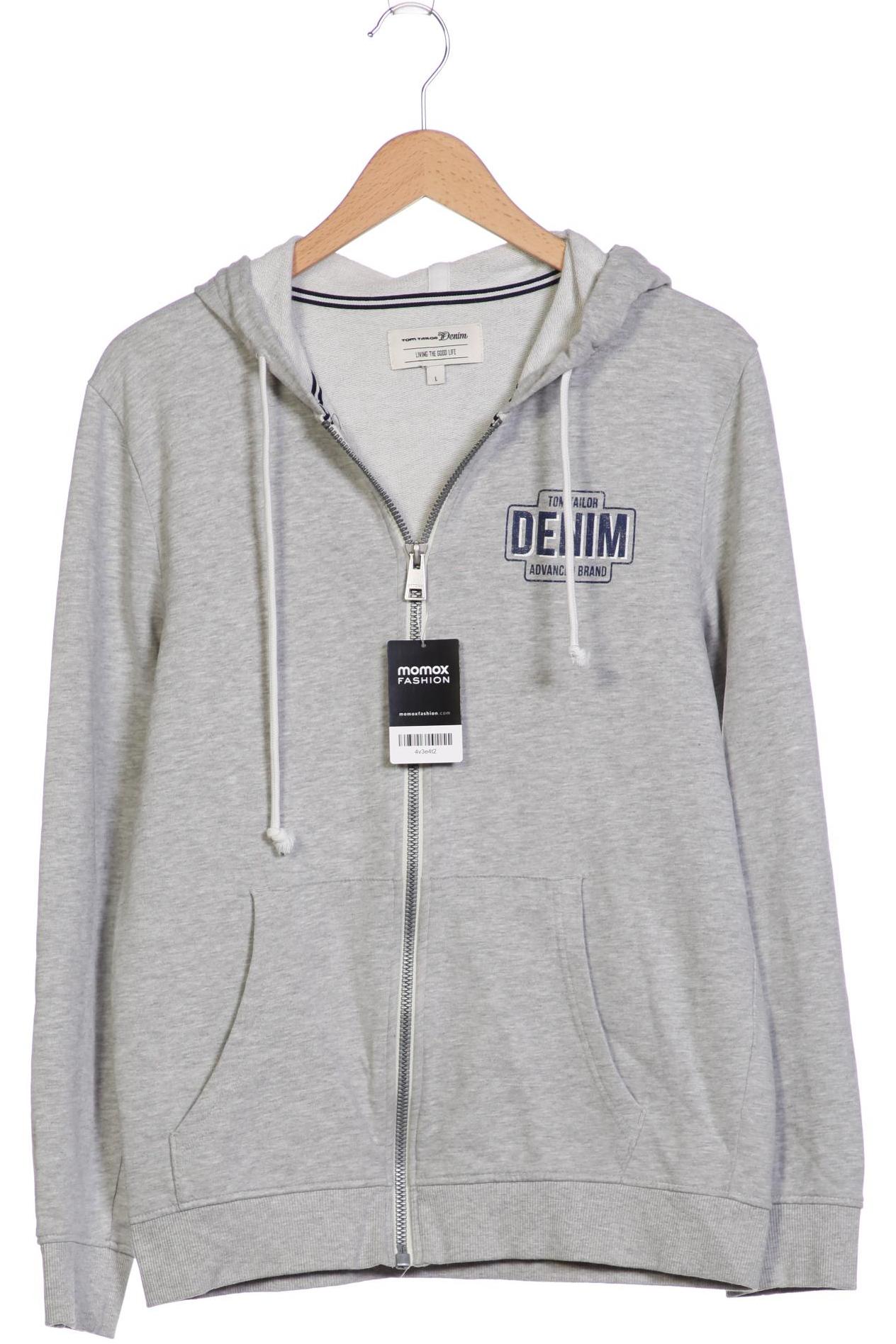 

TOM TAILOR Denim Damen Kapuzenpullover, grau