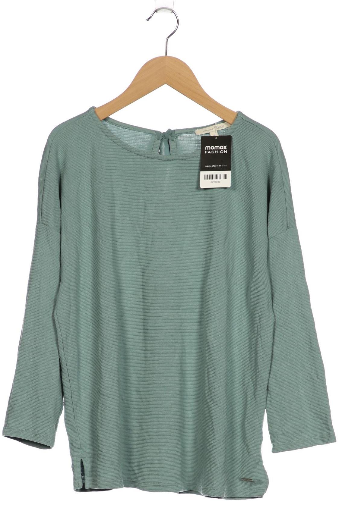 

TOM Tailor Denim Damen Langarmshirt, türkis, Gr. 38