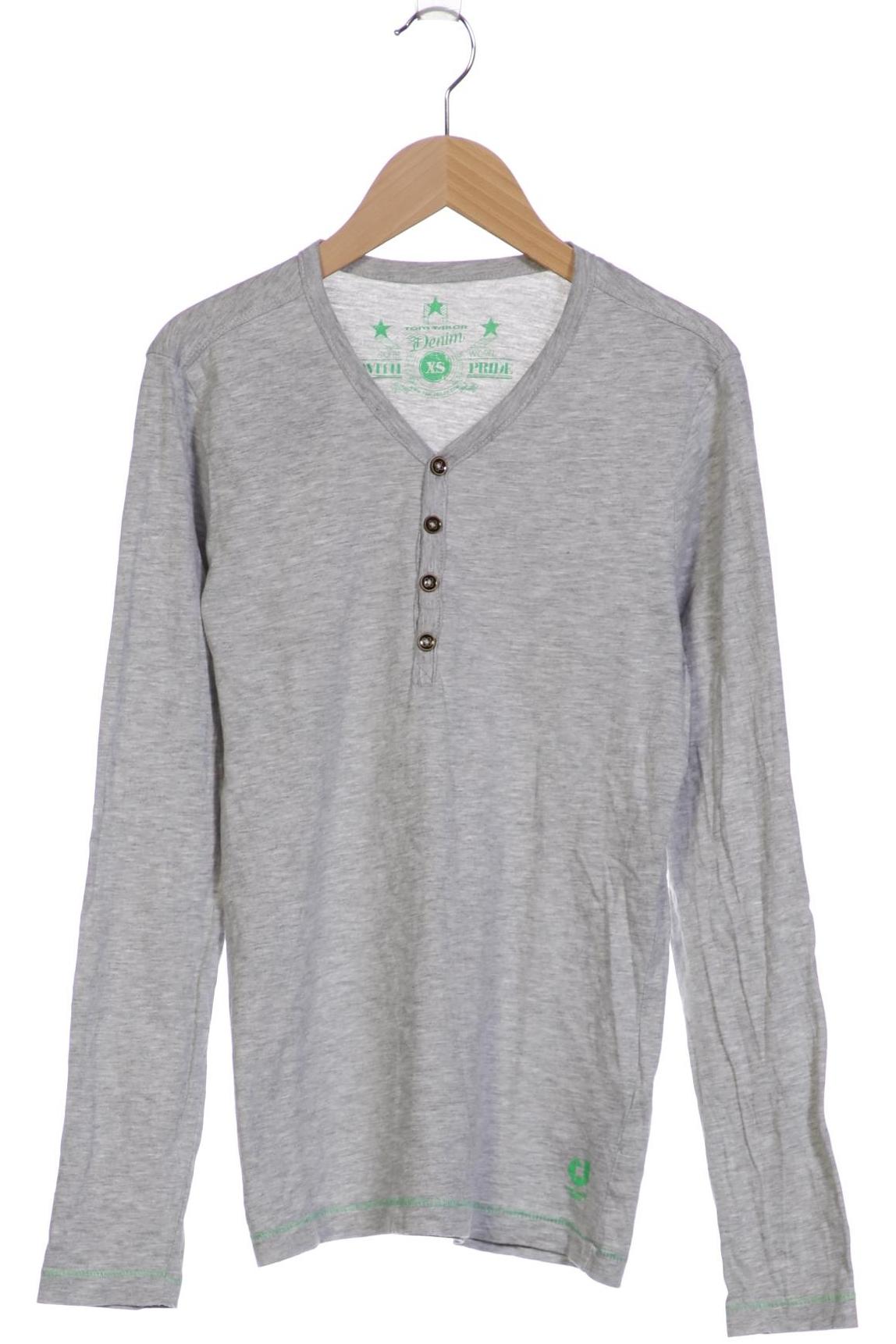 

TOM Tailor Denim Herren Langarmshirt, grau, Gr. 44