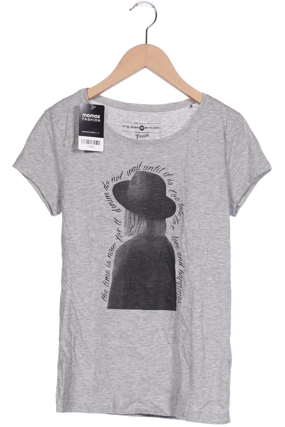

TOM Tailor Denim Damen T-Shirt, grau, Gr. 38