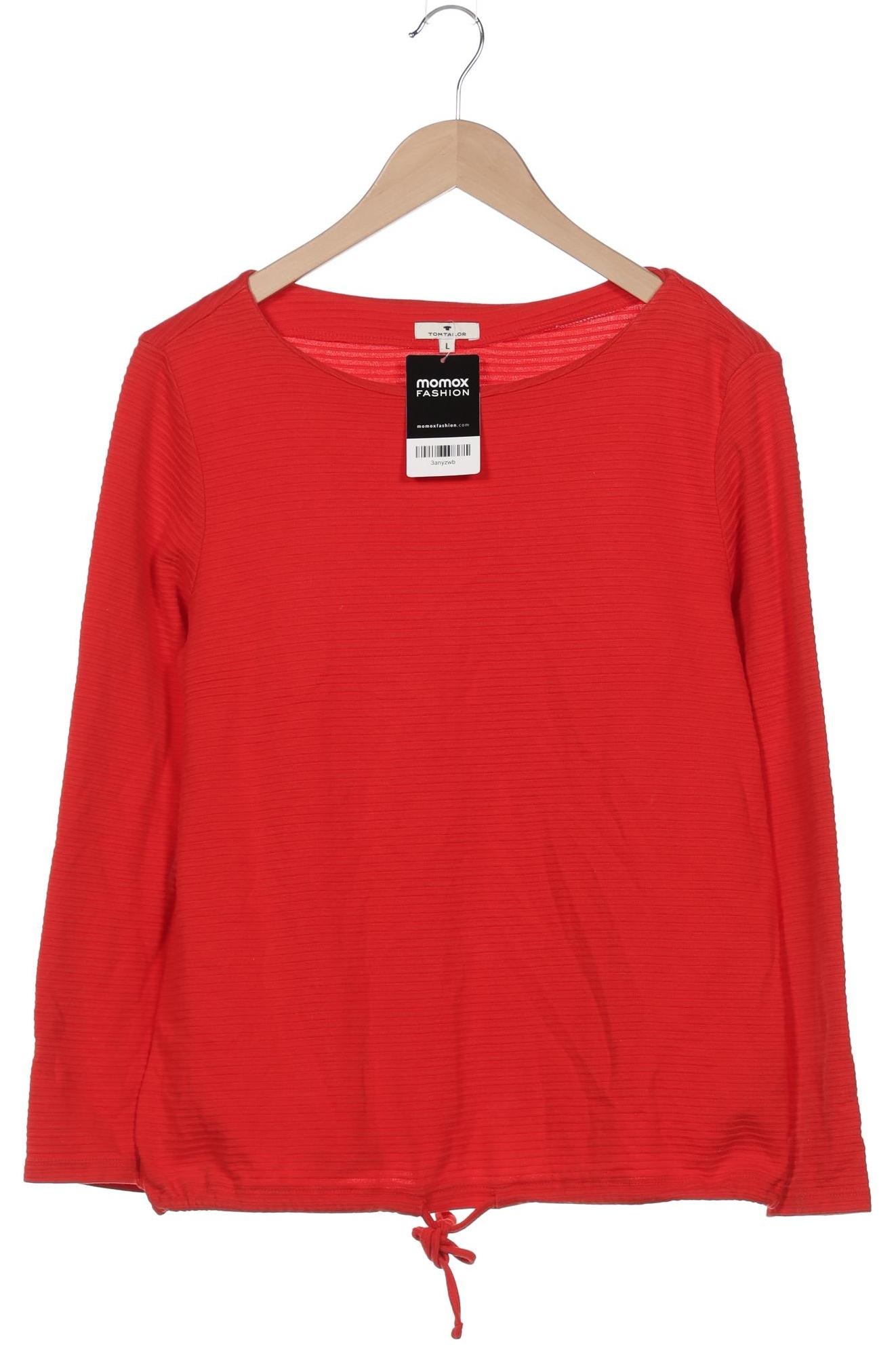 

TOM Tailor Denim Damen Langarmshirt, rot, Gr. 42
