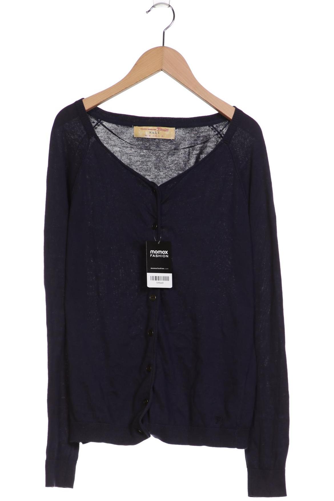 

TOM Tailor Denim Damen Strickjacke, marineblau, Gr. 38