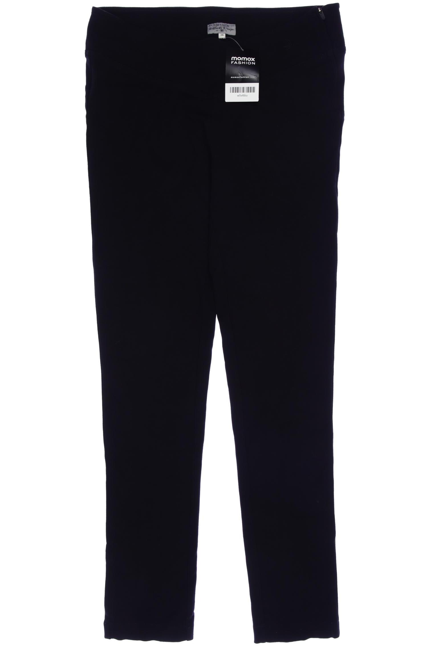 

TOM Tailor Denim Damen Stoffhose, schwarz, Gr. 36