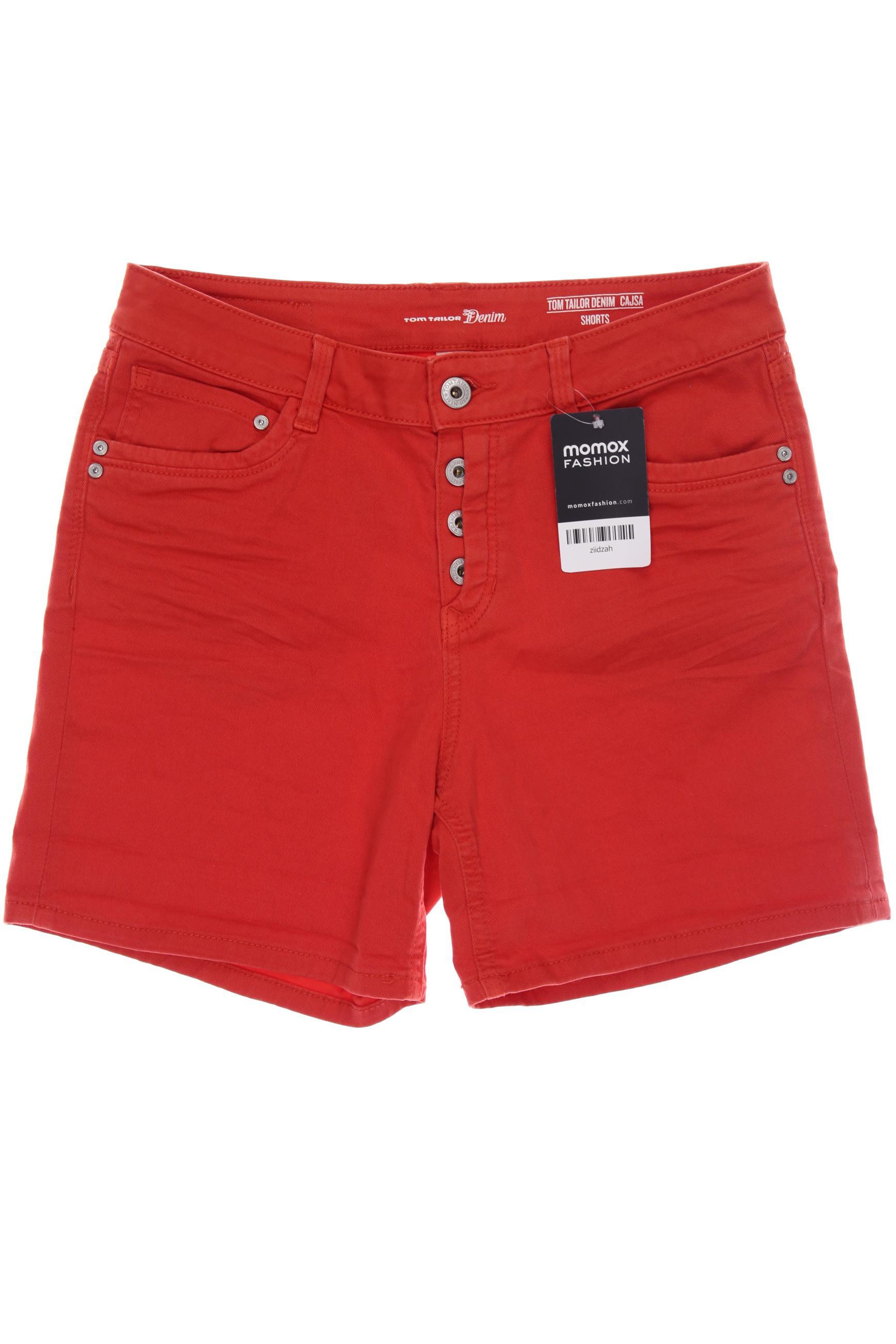 

TOM Tailor Denim Damen Shorts, rot, Gr. 34