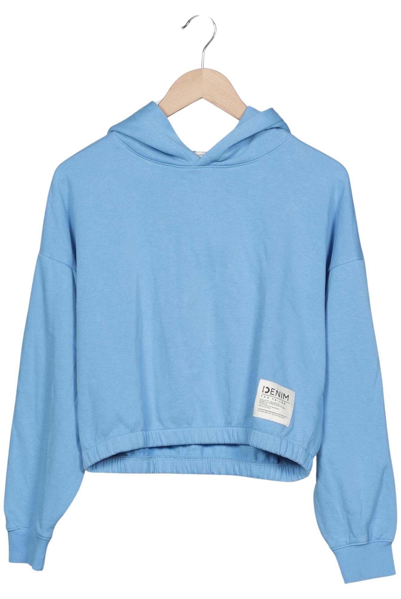 

TOM Tailor Denim Damen Kapuzenpullover, hellblau, Gr. 36