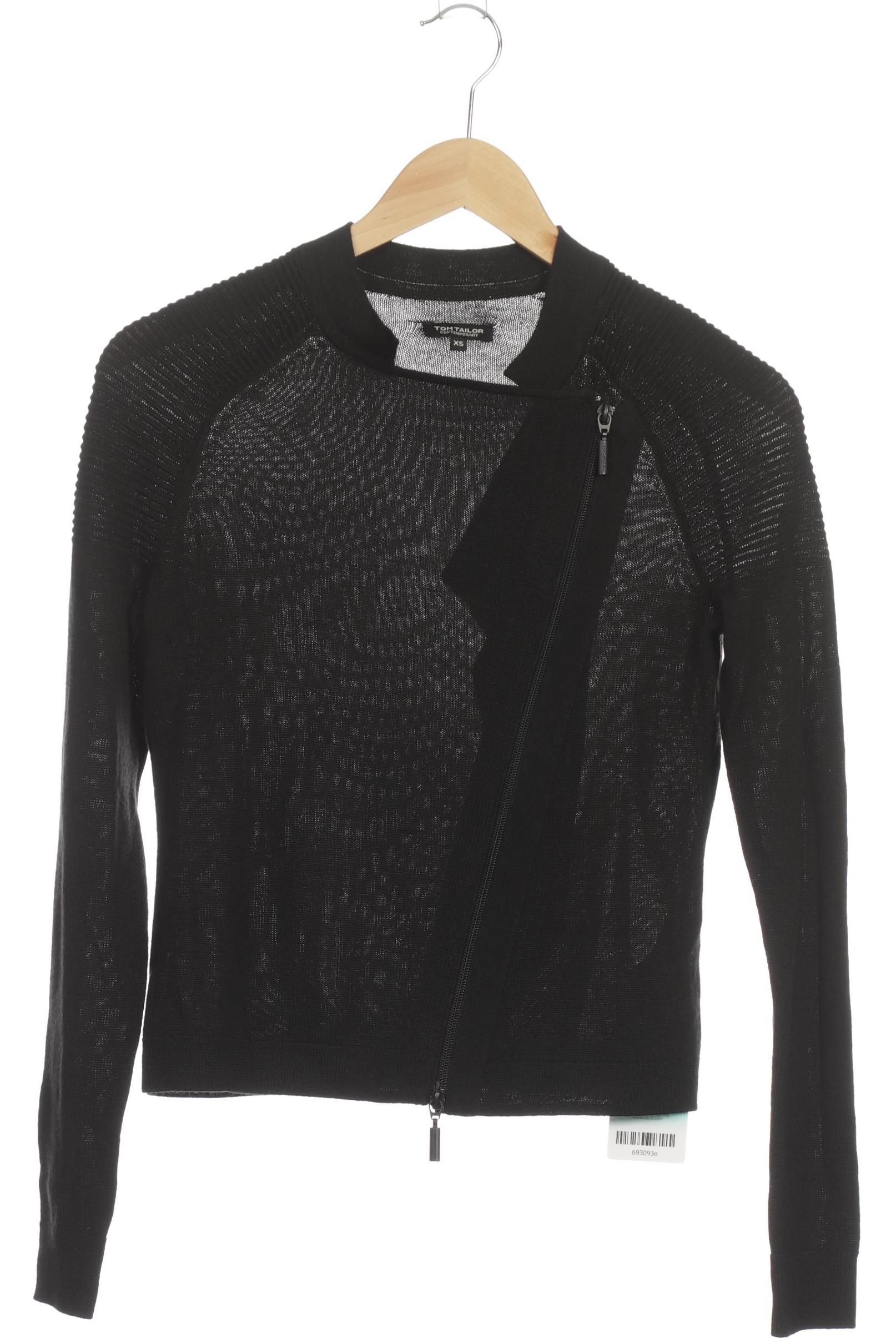 

TOM Tailor Denim Damen Strickjacke, schwarz, Gr.
