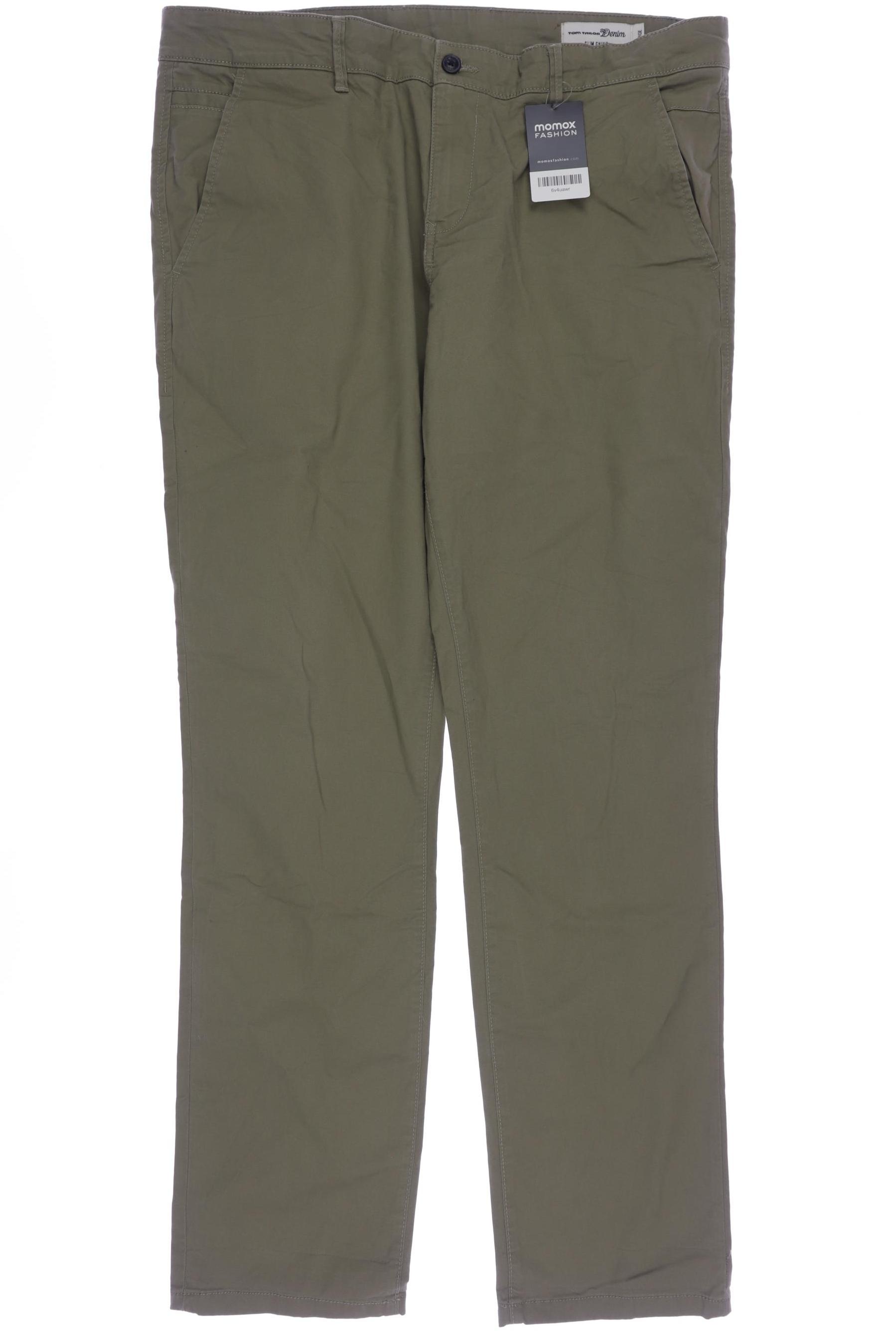 

TOM Tailor Denim Herren Stoffhose, grün, Gr. 0