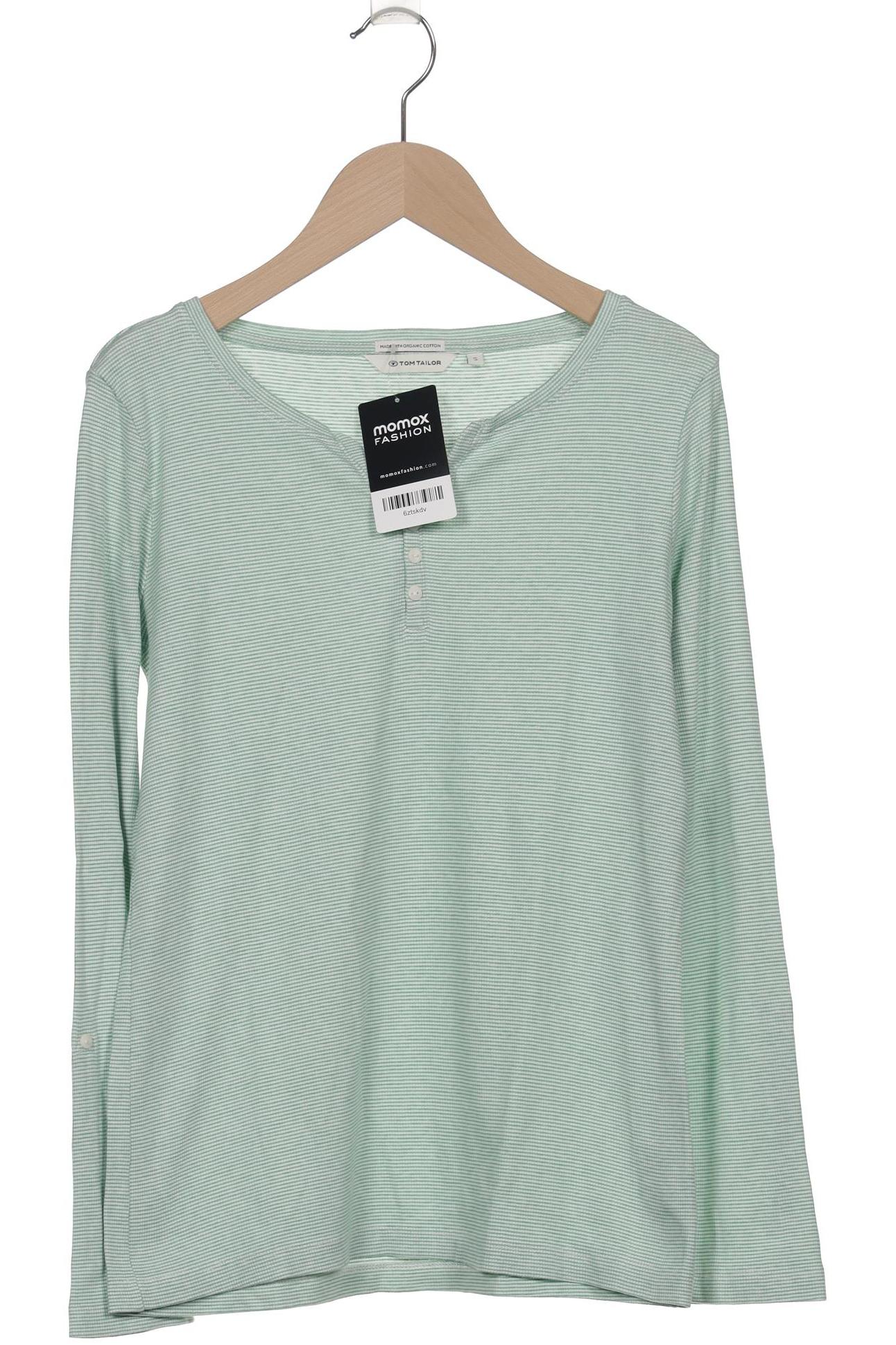 

TOM Tailor Denim Damen Langarmshirt, hellgrün, Gr. 36