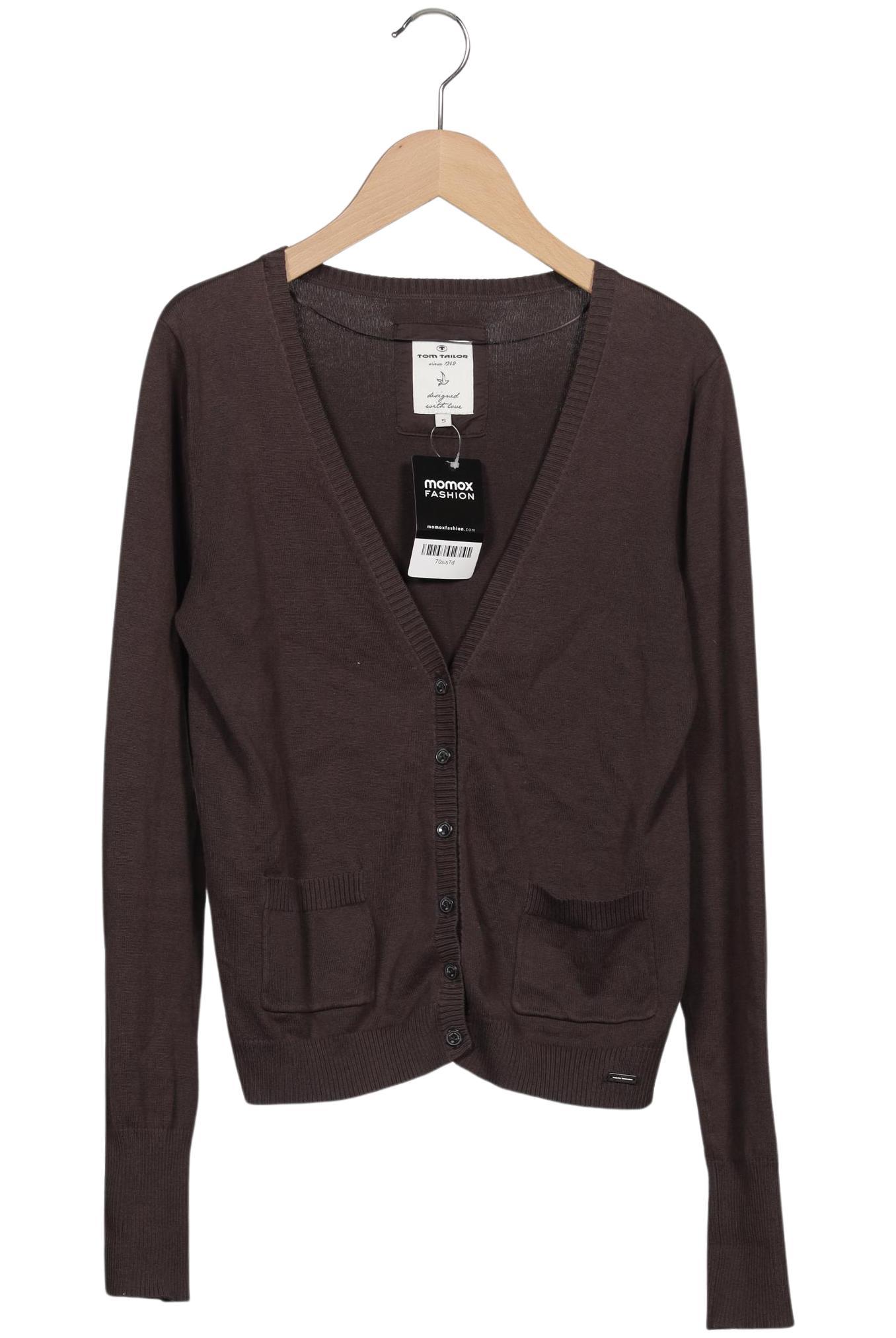 

TOM Tailor Denim Damen Strickjacke, braun, Gr. 36