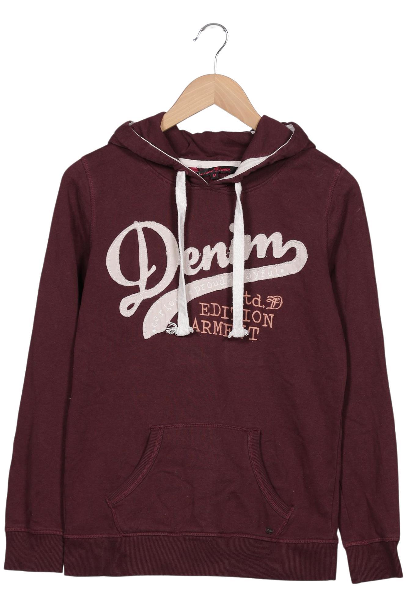 

TOM Tailor Denim Damen Kapuzenpullover, bordeaux, Gr. 38