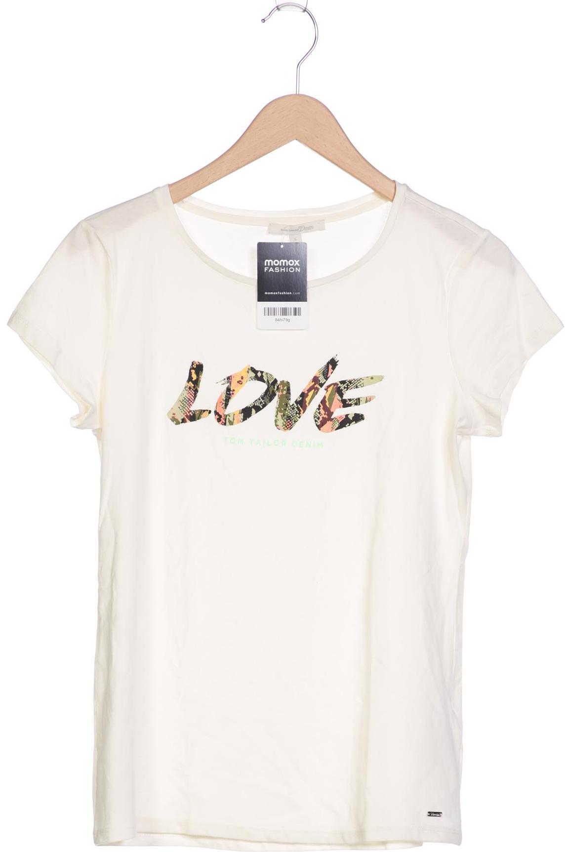

TOM TAILOR Denim Damen T-Shirt, cremeweiß