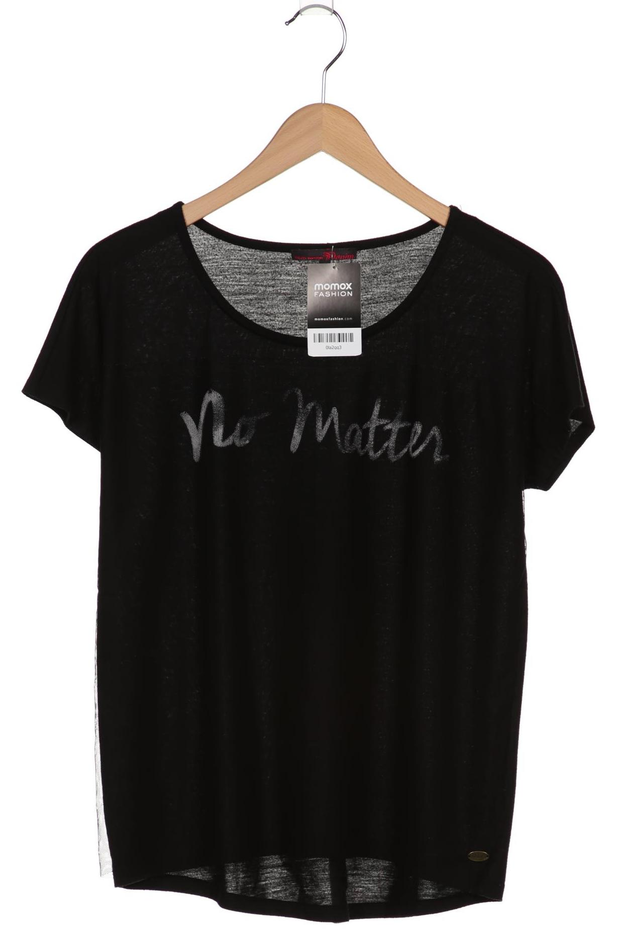 

TOM Tailor Denim Damen T-Shirt, schwarz, Gr. 38