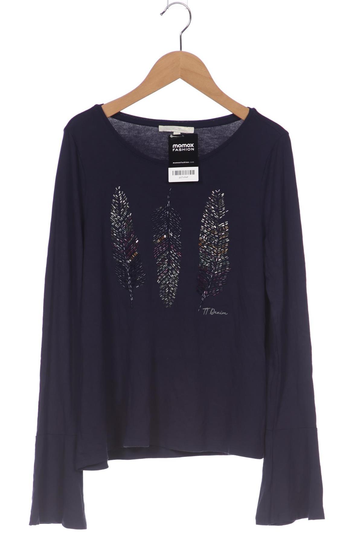 

TOM Tailor Denim Damen Langarmshirt, marineblau, Gr. 36
