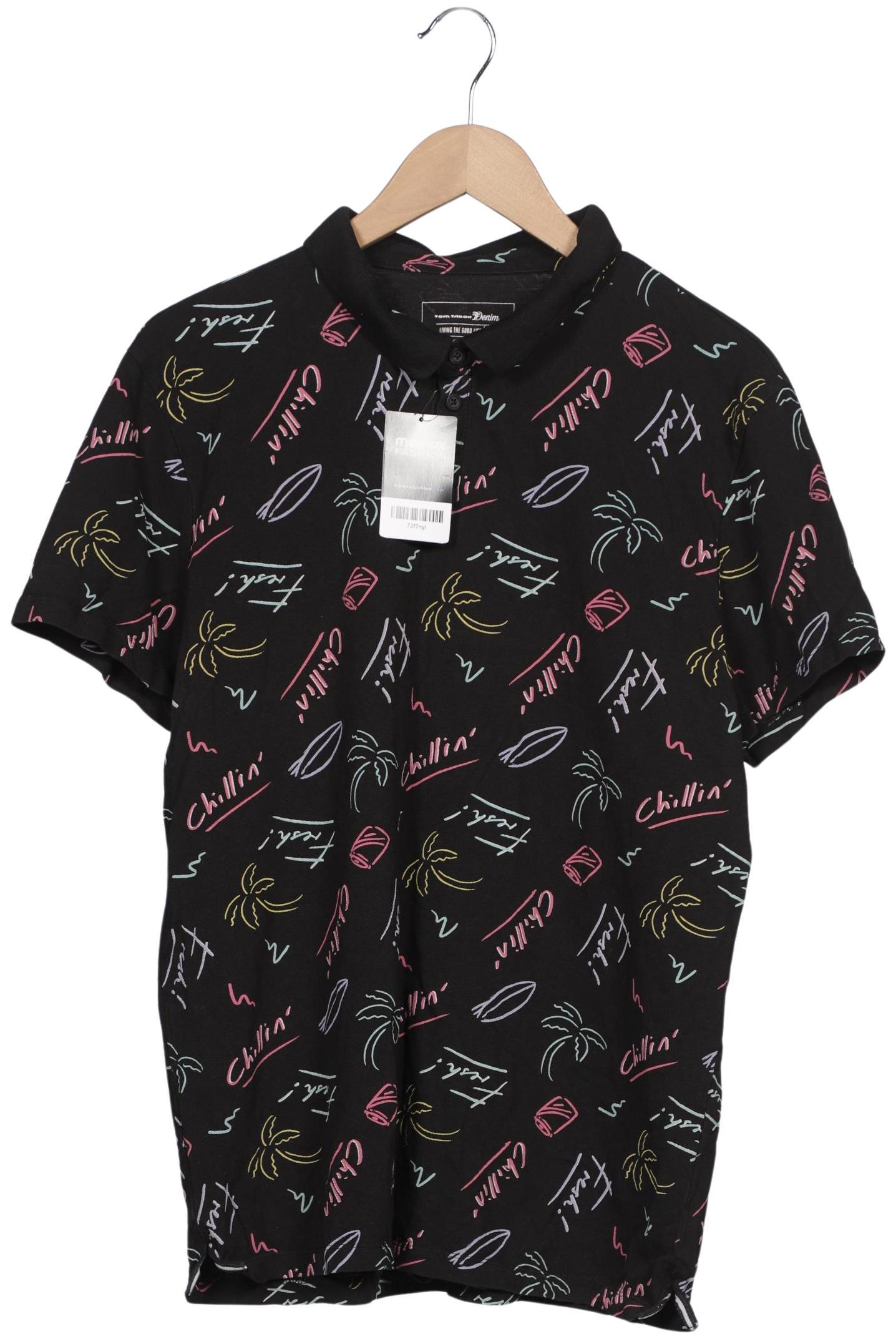 Thumbnail - TOM Tailor Denim Herren Poloshirt, schwarz, Gr. 54