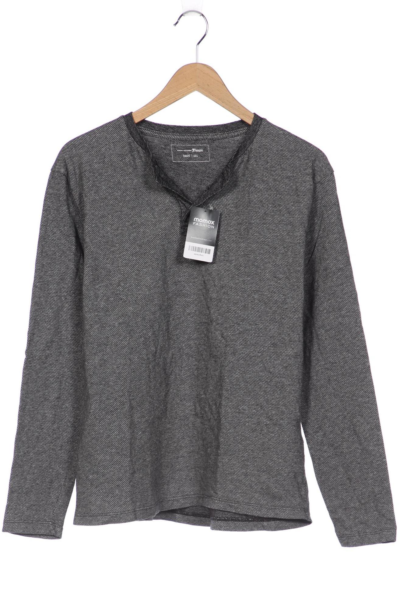 

TOM TAILOR Denim Herren Langarmshirt, grau