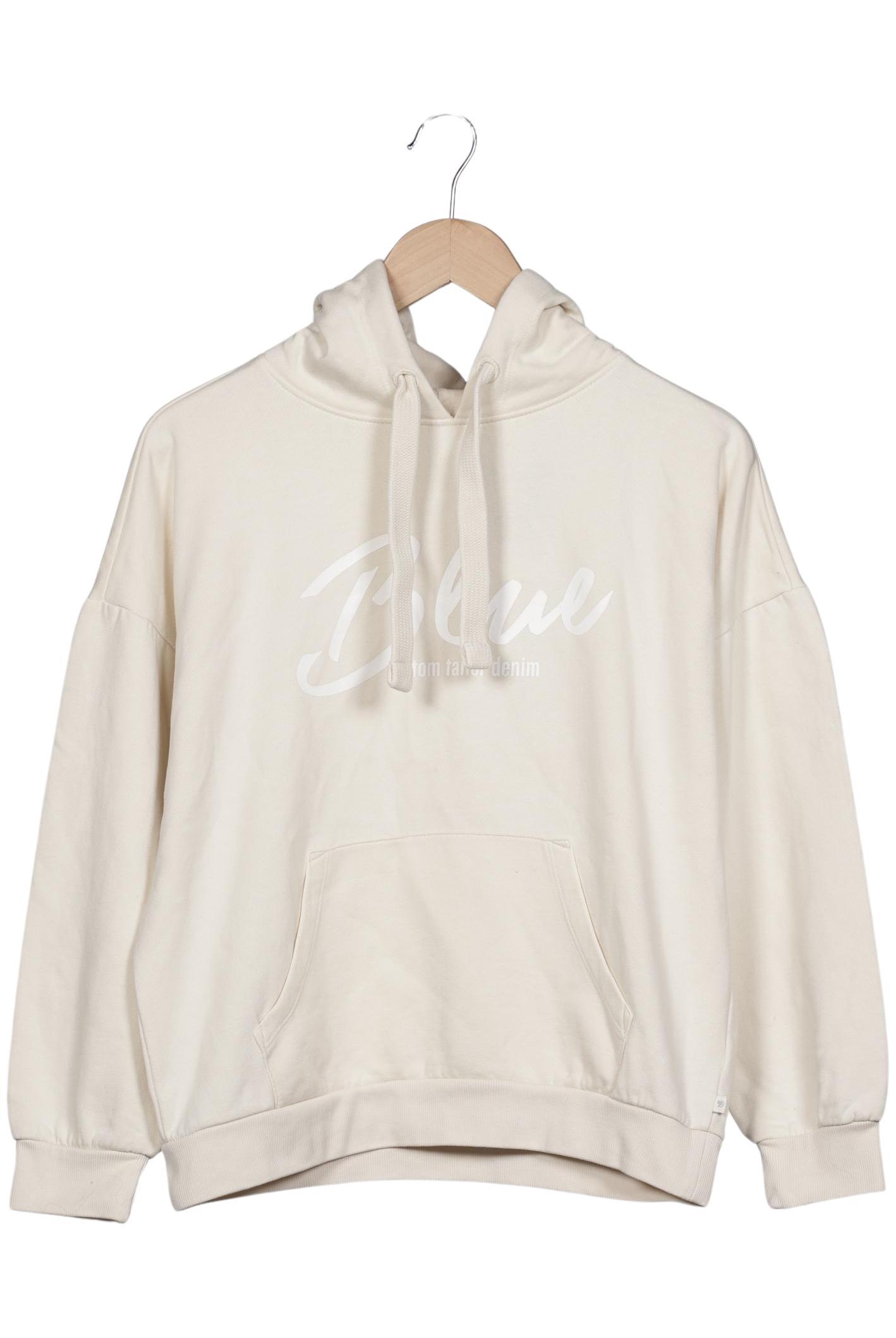 

TOM Tailor Denim Damen Kapuzenpullover, cremeweiß, Gr. 34