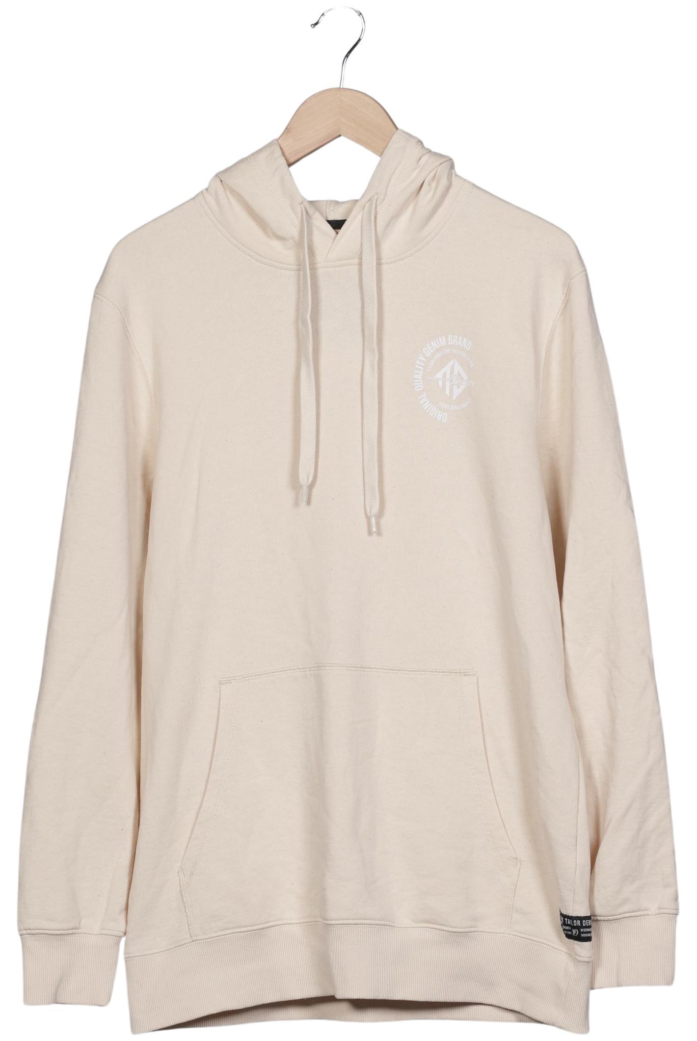 Thumbnail - TOM Tailor Denim Herren Kapuzenpullover, cremeweiß, Gr. 54