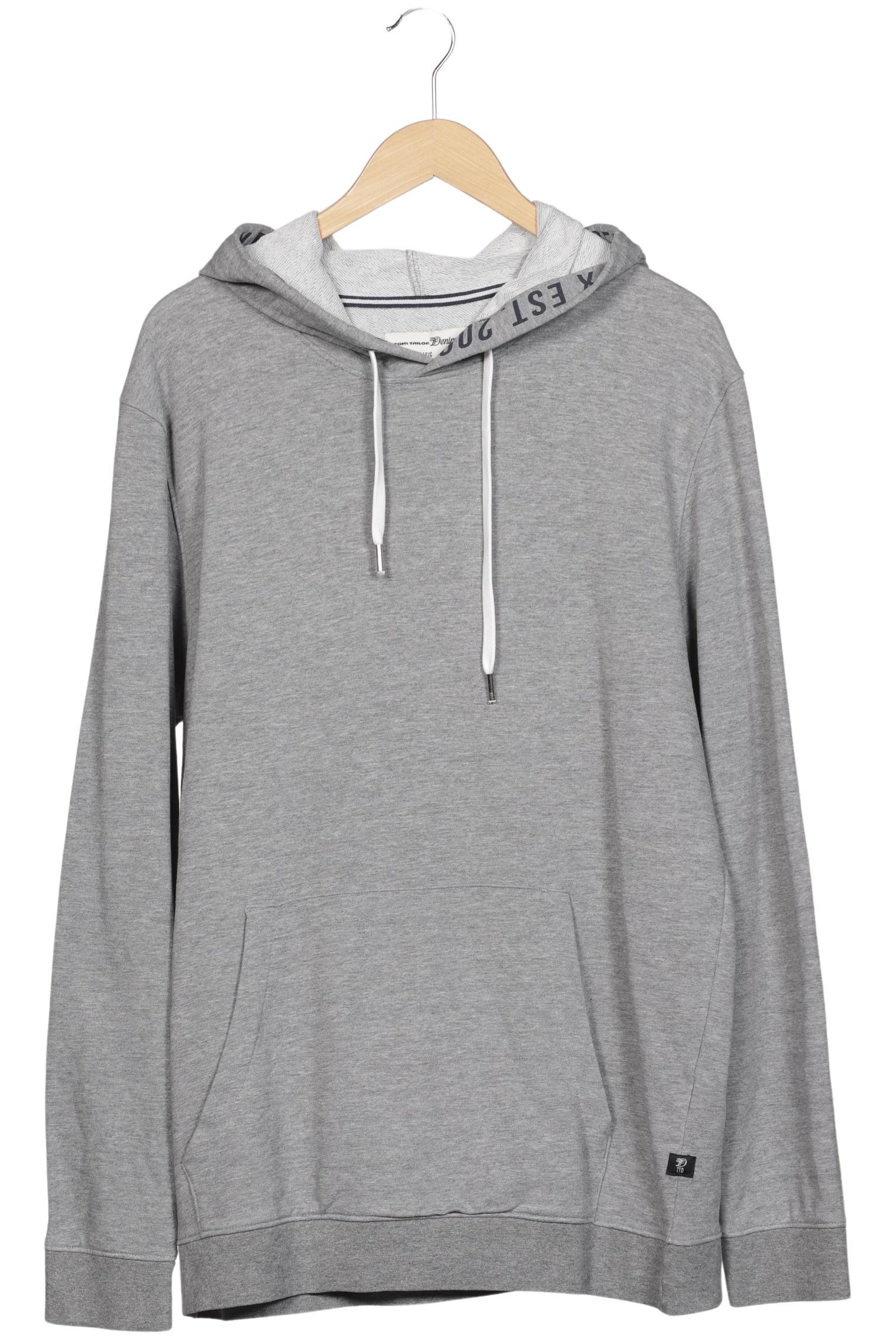 

TOM Tailor Denim Herren Kapuzenpullover, grau, Gr. 56