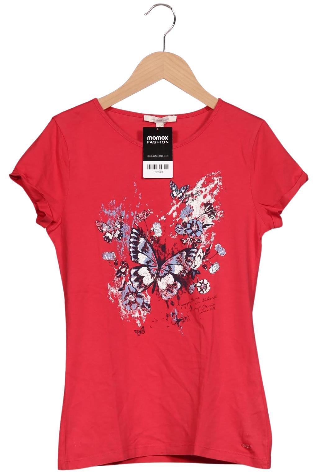 

TOM Tailor Denim Damen T-Shirt, rot, Gr. 38