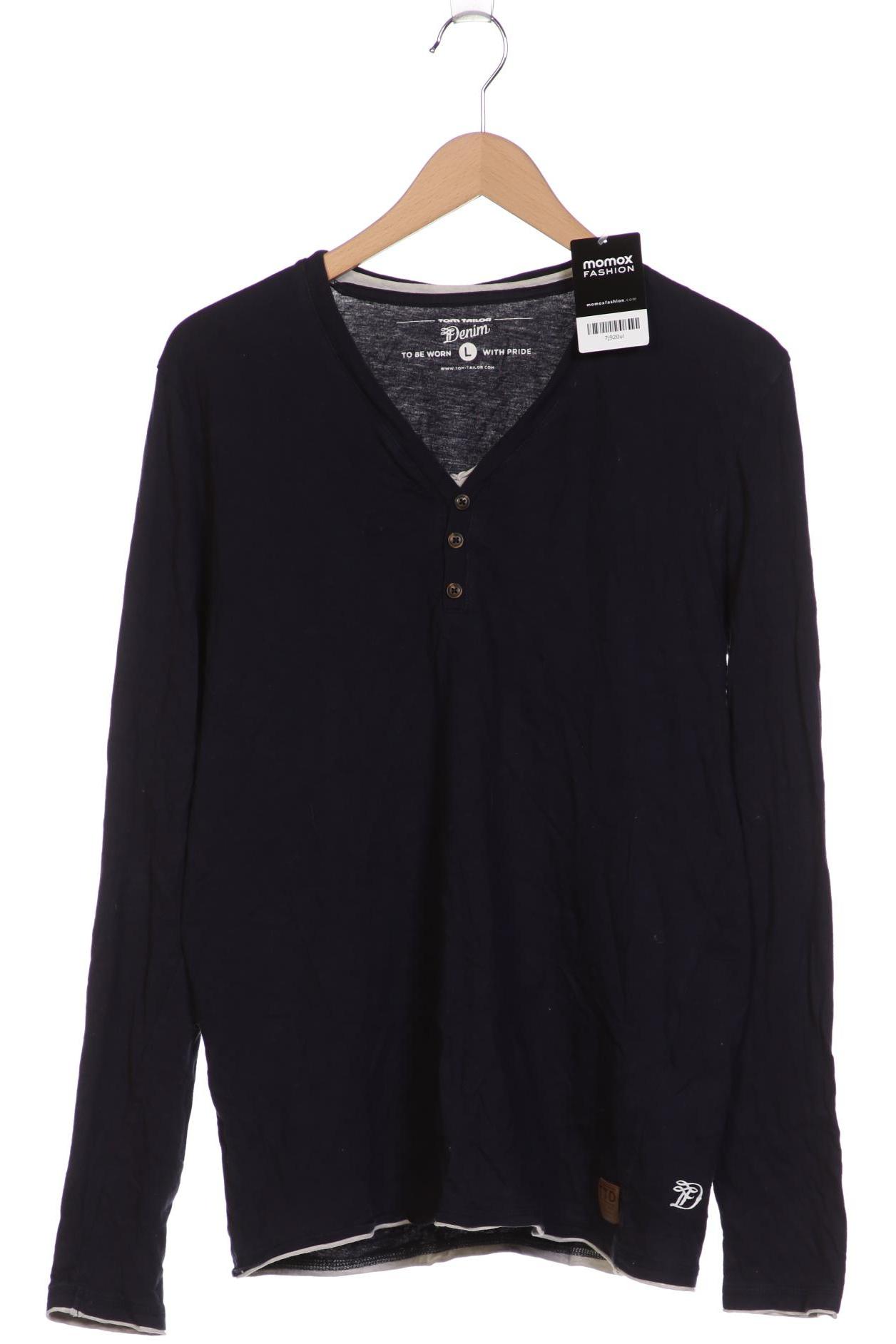 

TOM Tailor Denim Herren Langarmshirt, marineblau, Gr. 52