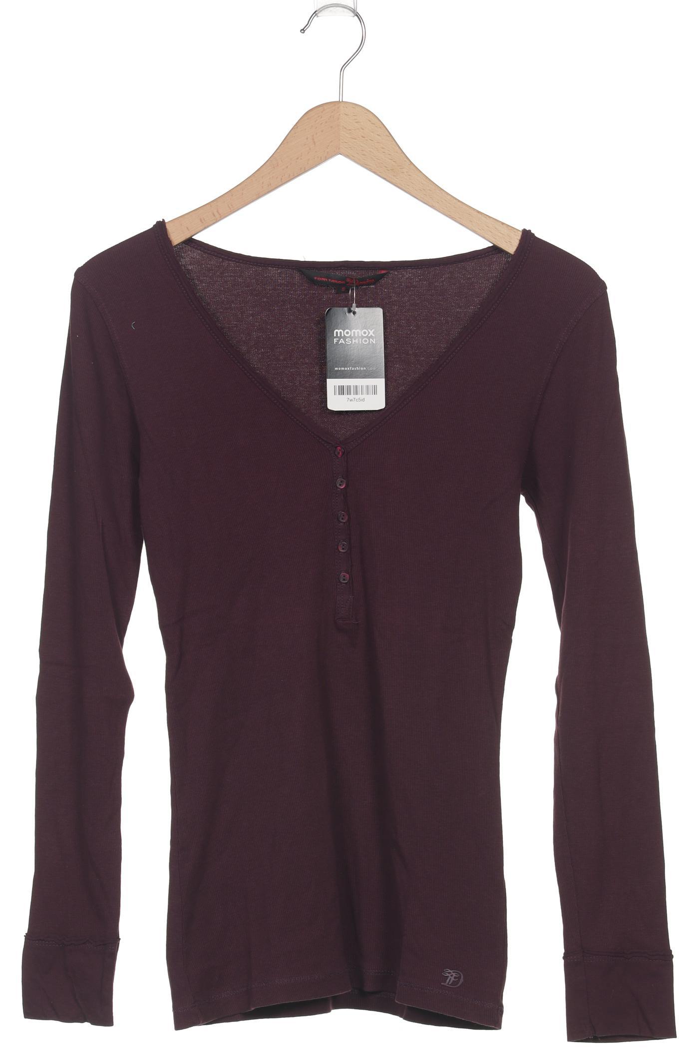 

TOM Tailor Denim Damen Langarmshirt, bordeaux, Gr. 36