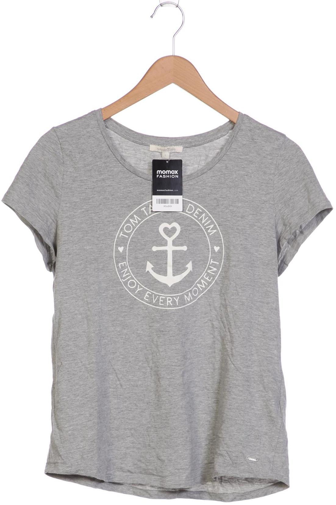 

TOM TAILOR Denim Damen T-Shirt, grau