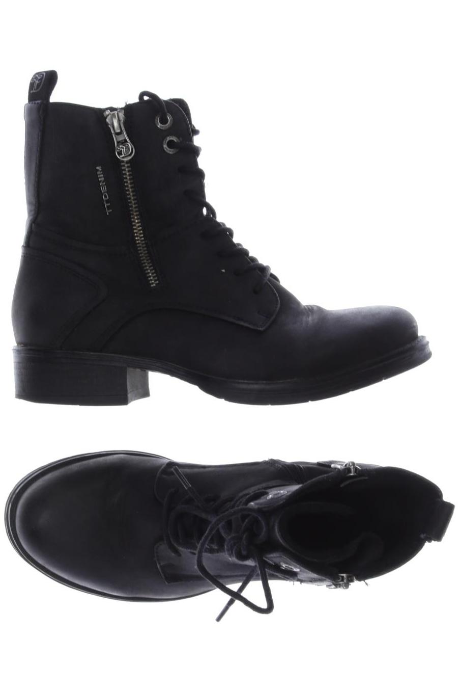 

TOM Tailor Denim Damen Stiefelette, schwarz, Gr. 37