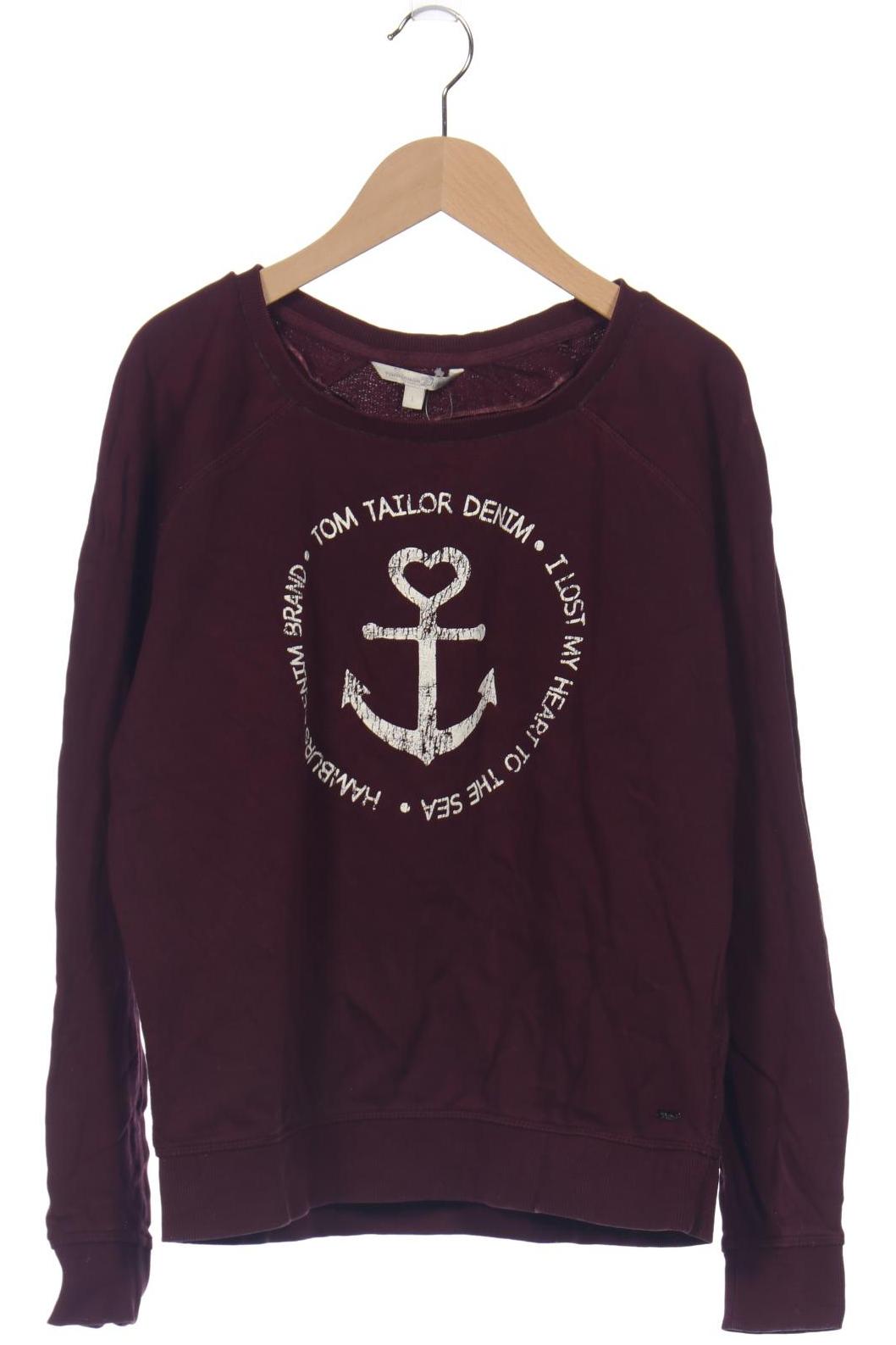 

TOM TAILOR Denim Damen Sweatshirt, bordeaux