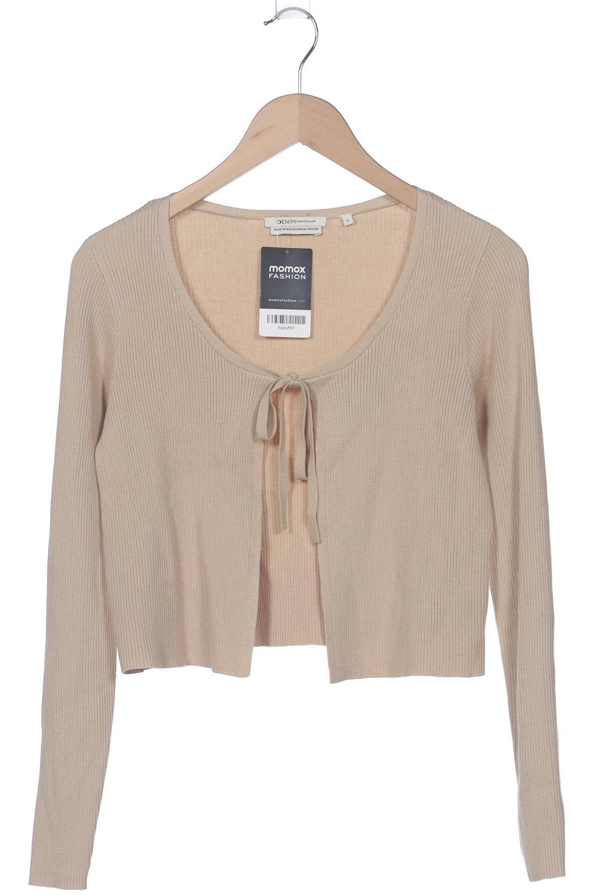 

TOM Tailor Denim Damen Strickjacke, beige, Gr. 36