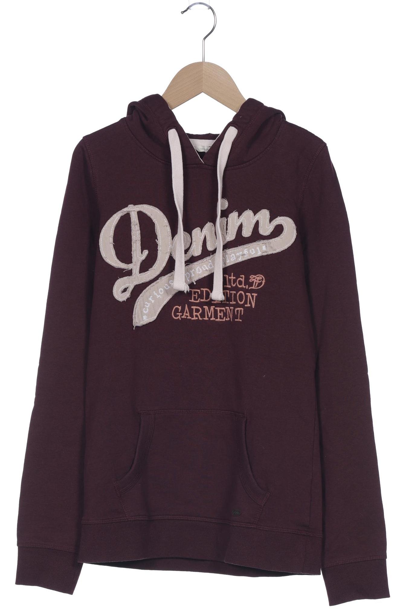 

TOM TAILOR Denim Damen Kapuzenpullover, bordeaux