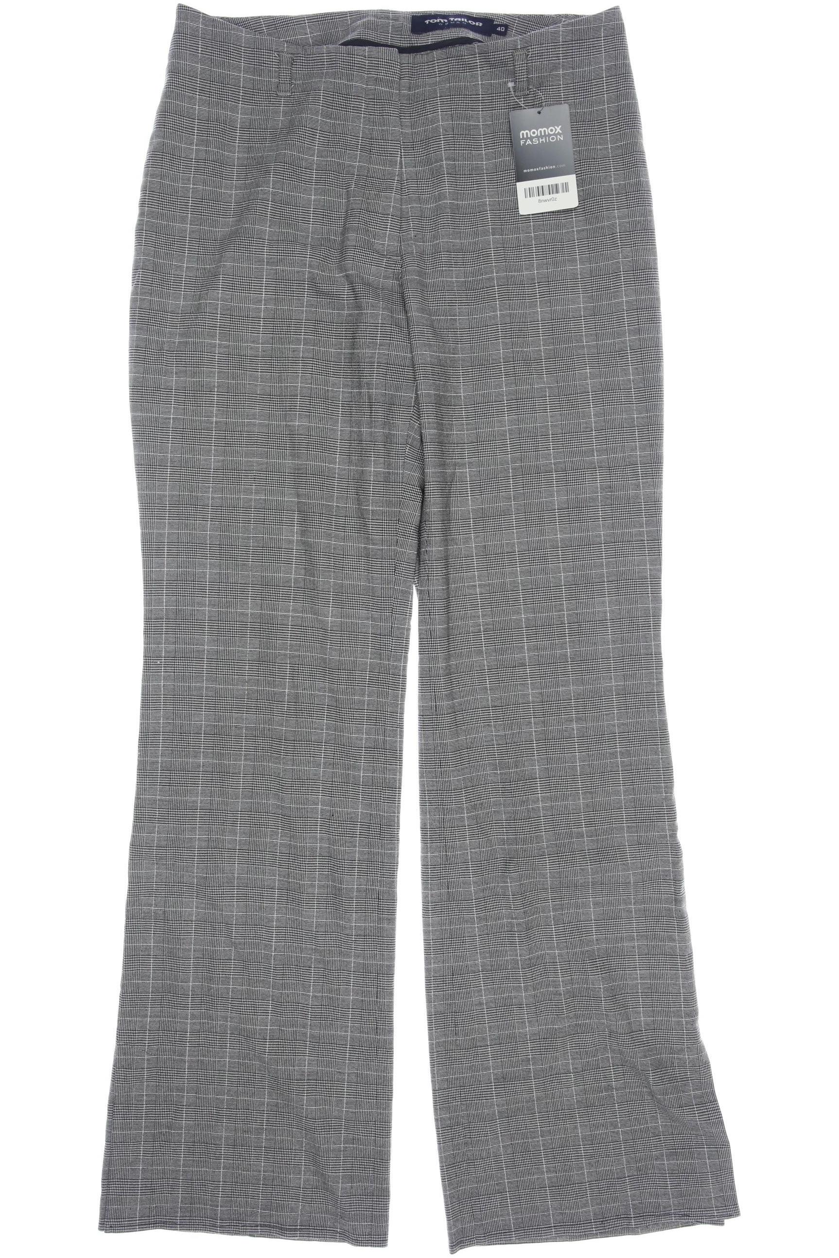 

TOM Tailor Denim Damen Stoffhose, grau, Gr. 40