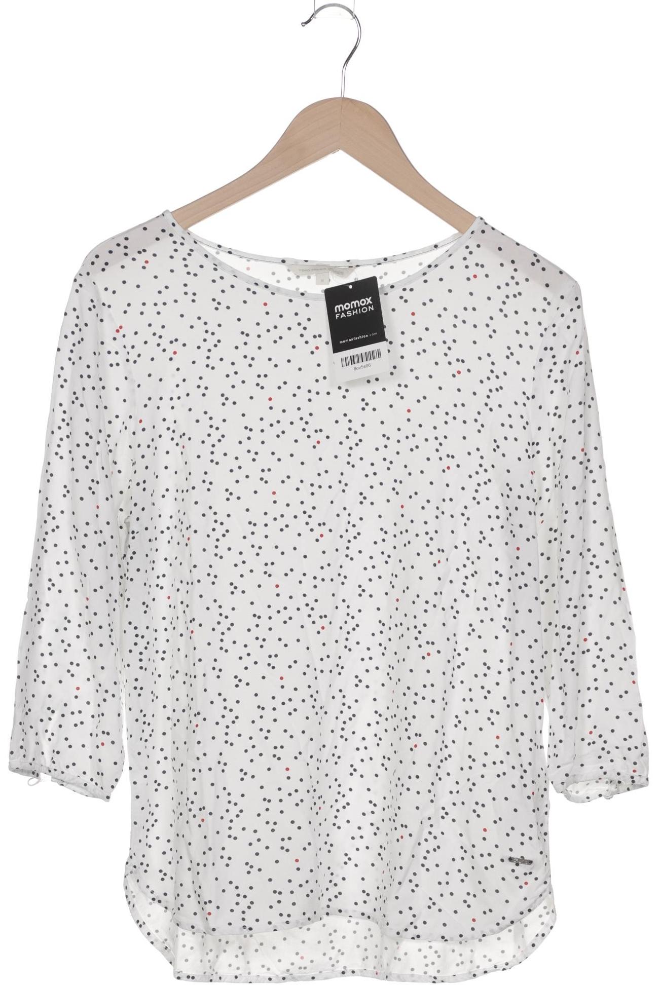 

TOM Tailor Denim Damen Langarmshirt, weiß, Gr. 38