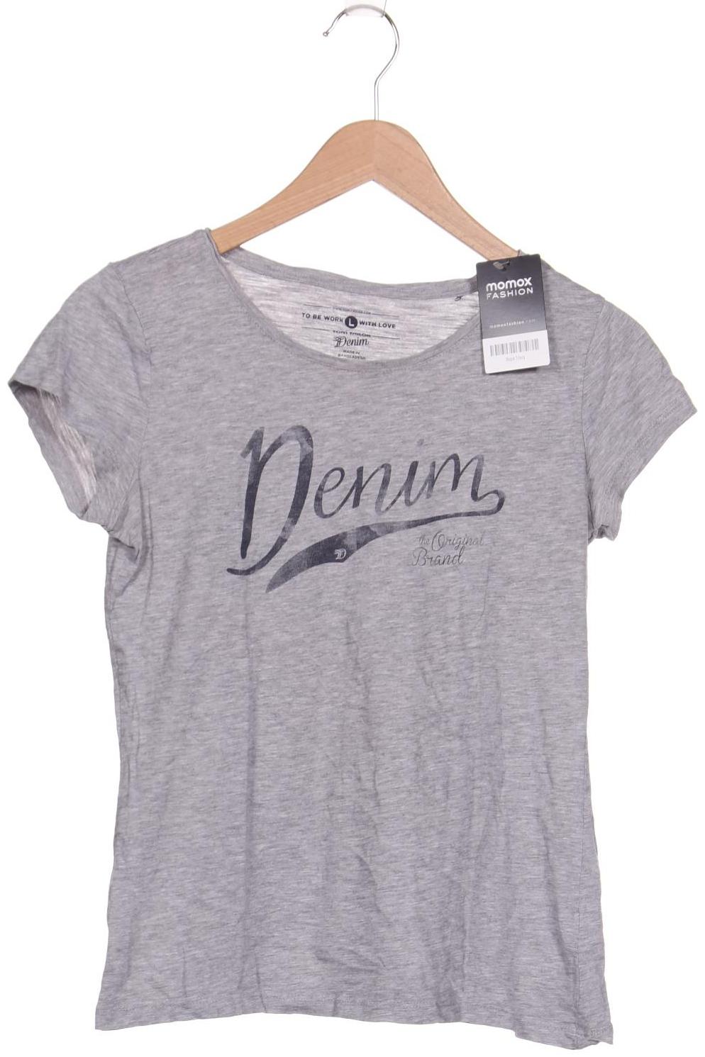 

TOM TAILOR Denim Damen T-Shirt, grau
