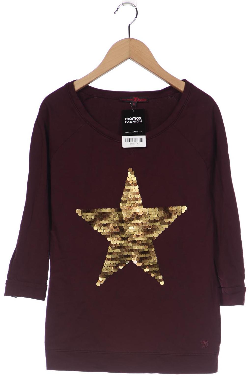 

TOM TAILOR Denim Damen Langarmshirt, bordeaux