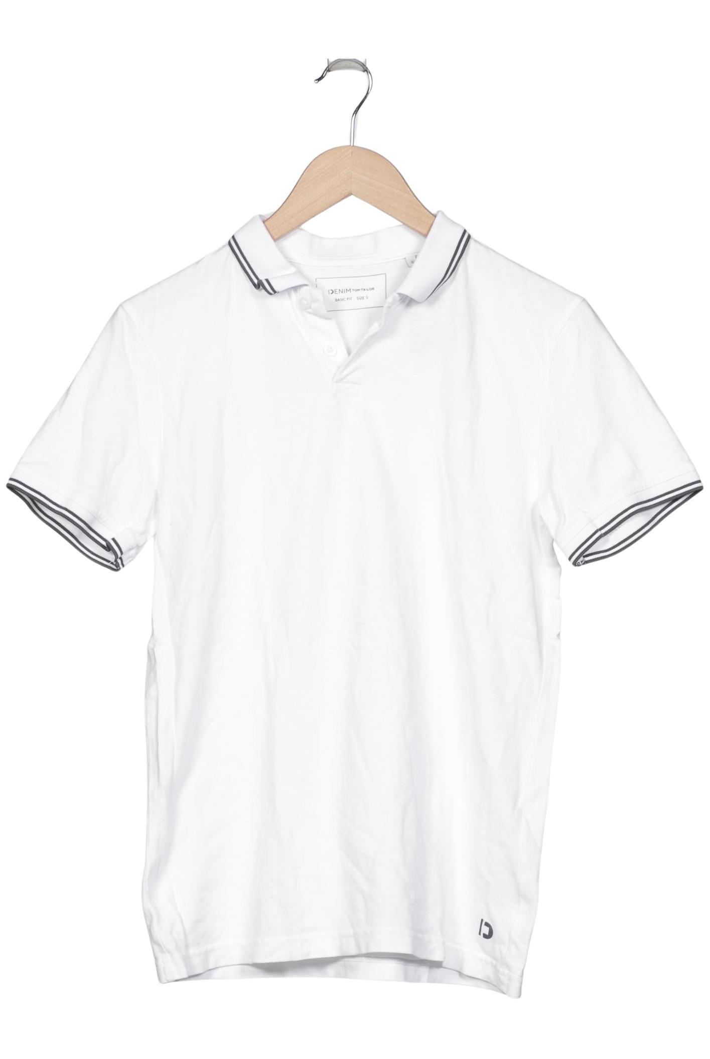 

TOM Tailor Denim Herren Poloshirt, weiß, Gr. 46