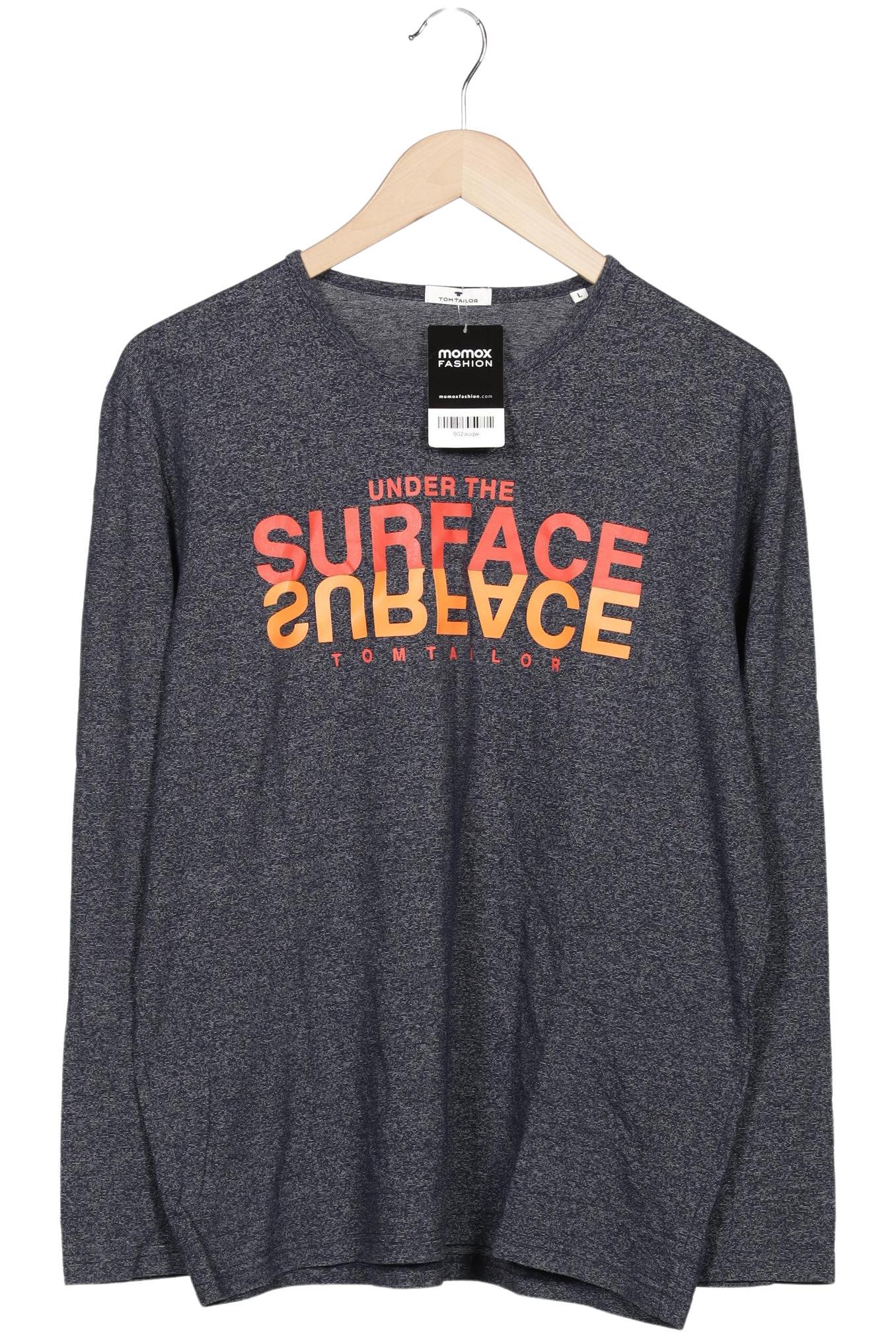 Thumbnail - TOM Tailor Denim Herren Langarmshirt, grau, Gr. 52