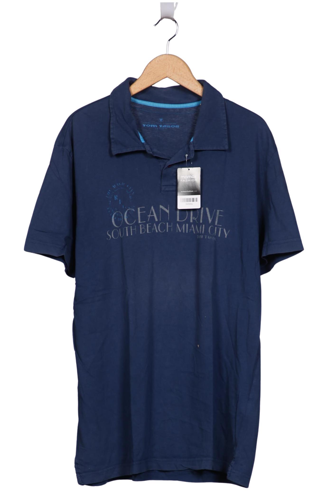 Thumbnail - TOM Tailor Denim Herren Poloshirt, marineblau, Gr. 56