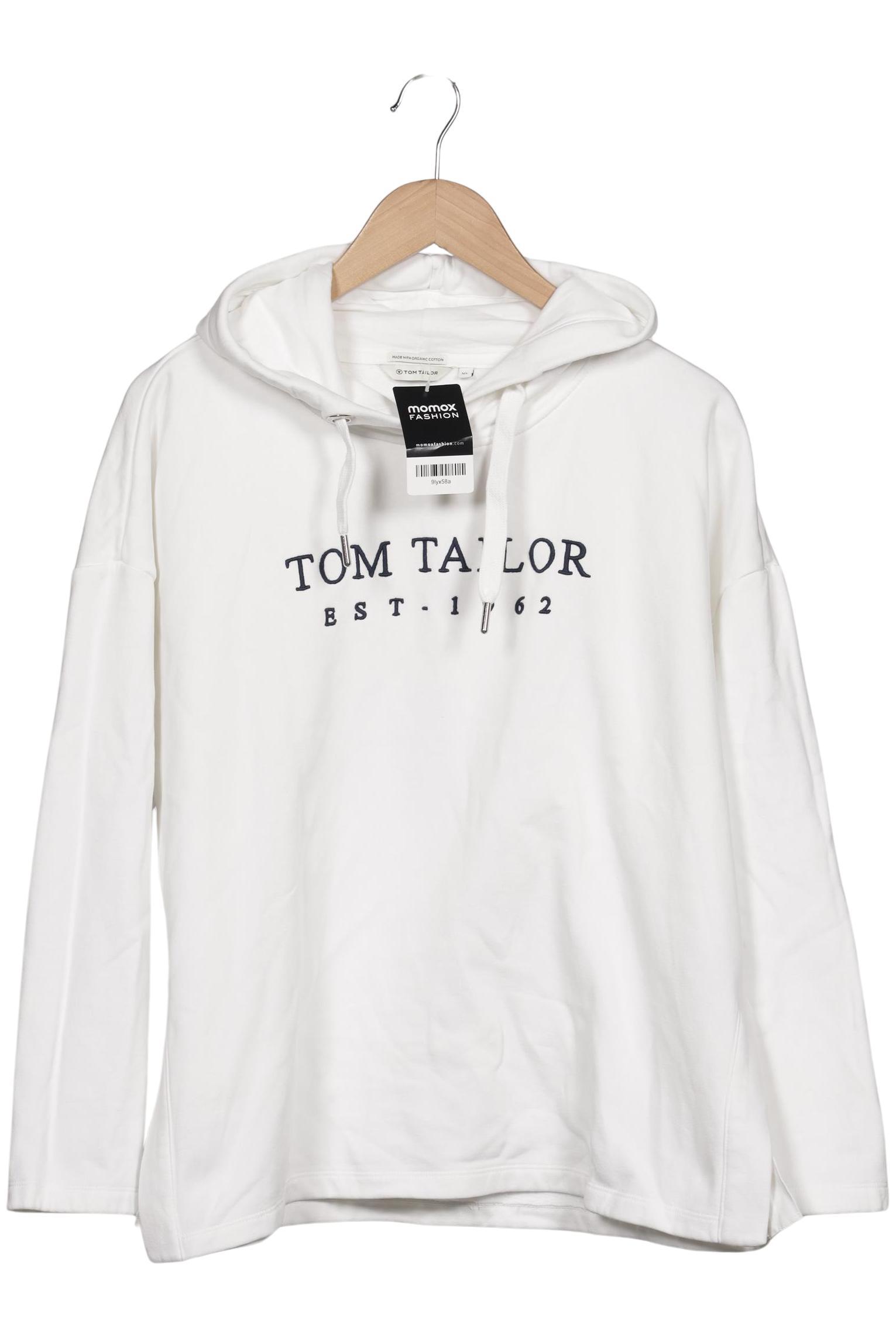 

TOM Tailor Denim Damen Kapuzenpullover, weiß, Gr. 44
