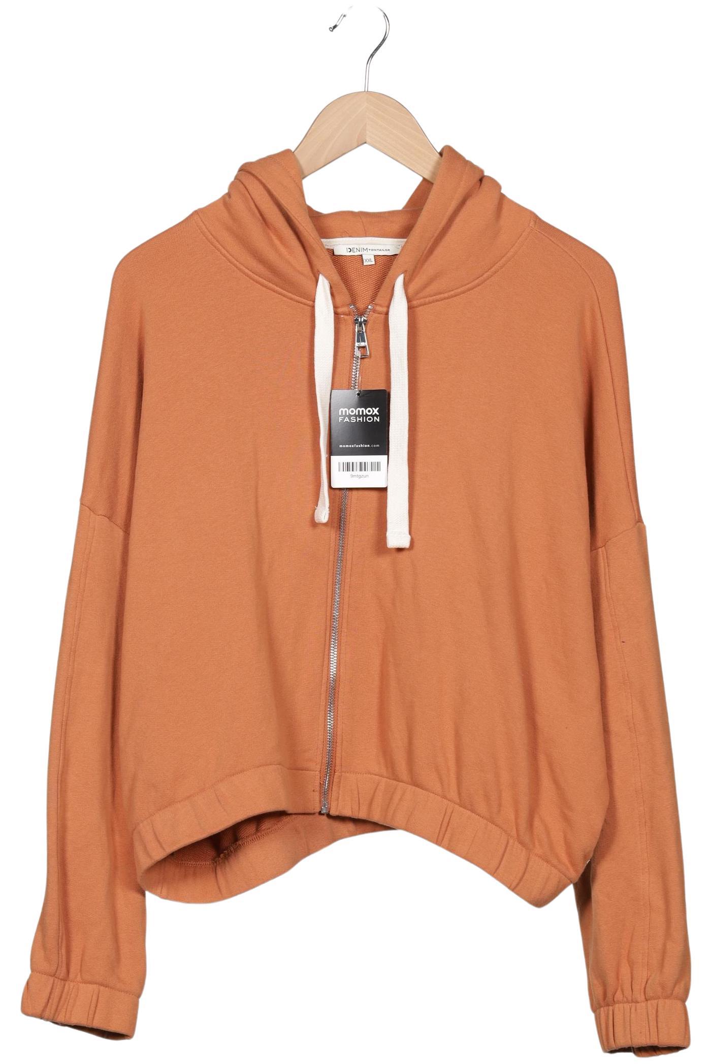 

TOM Tailor Denim Damen Kapuzenpullover, orange, Gr. 46