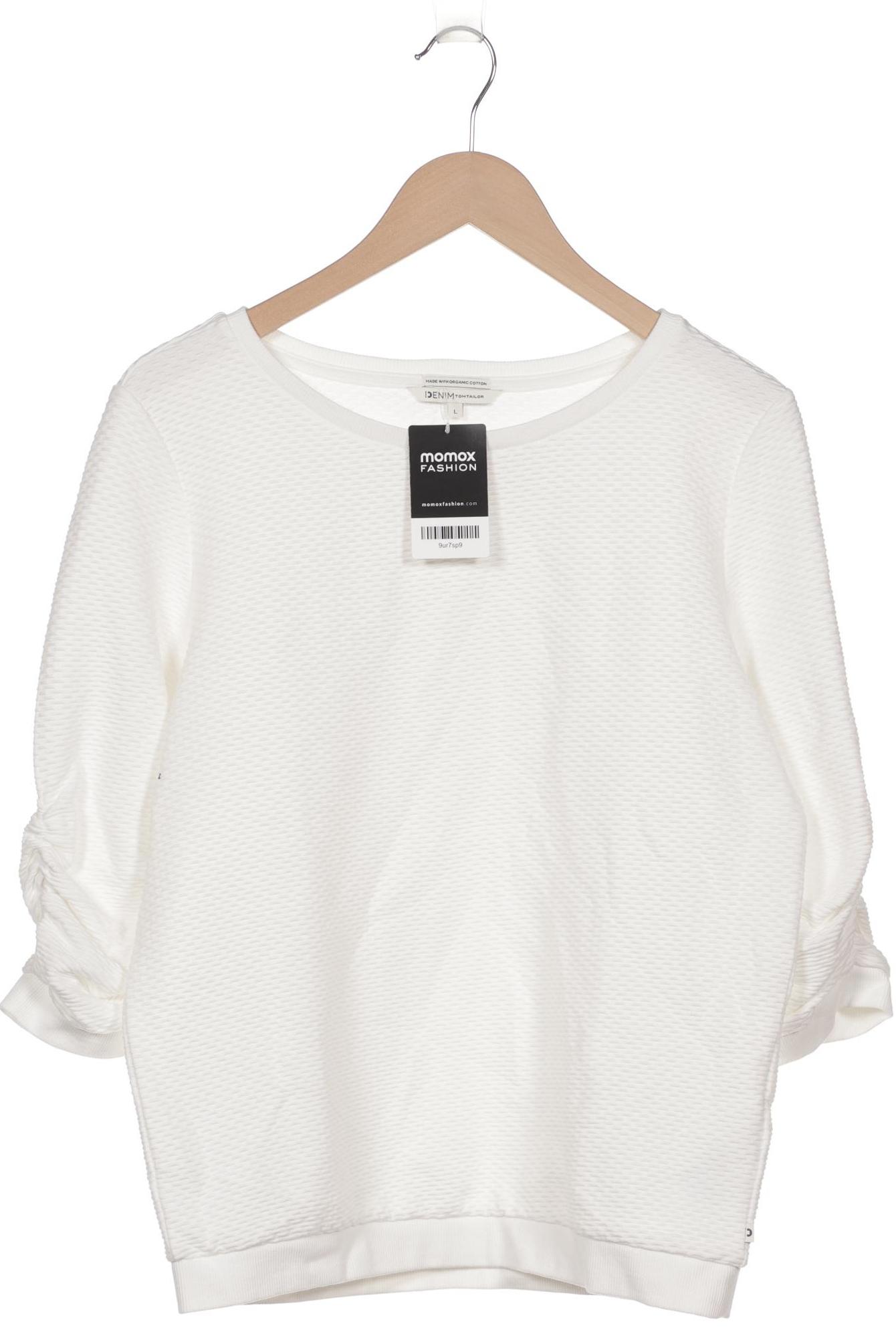 

TOM Tailor Denim Damen Sweatshirt, weiß, Gr. 42