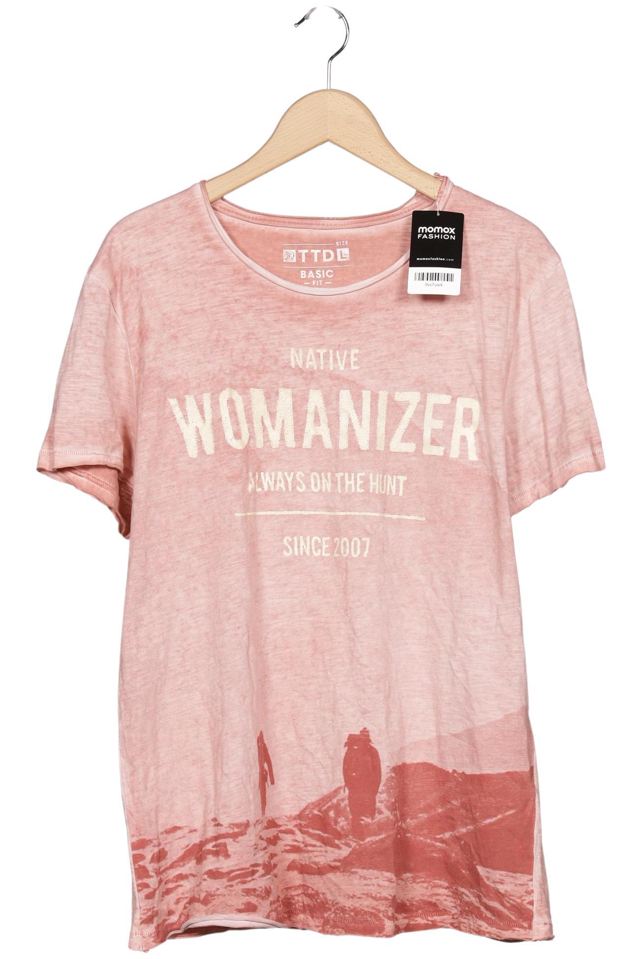 

TOM Tailor Denim Herren T-Shirt, pink, Gr. 52