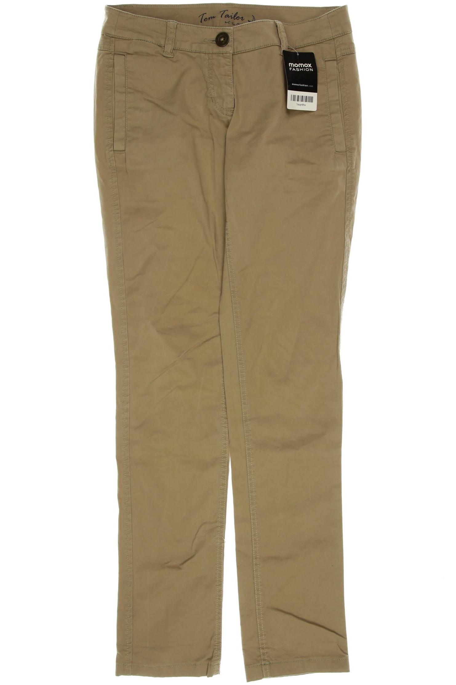 

TOM Tailor Denim Damen Stoffhose, beige, Gr. 34