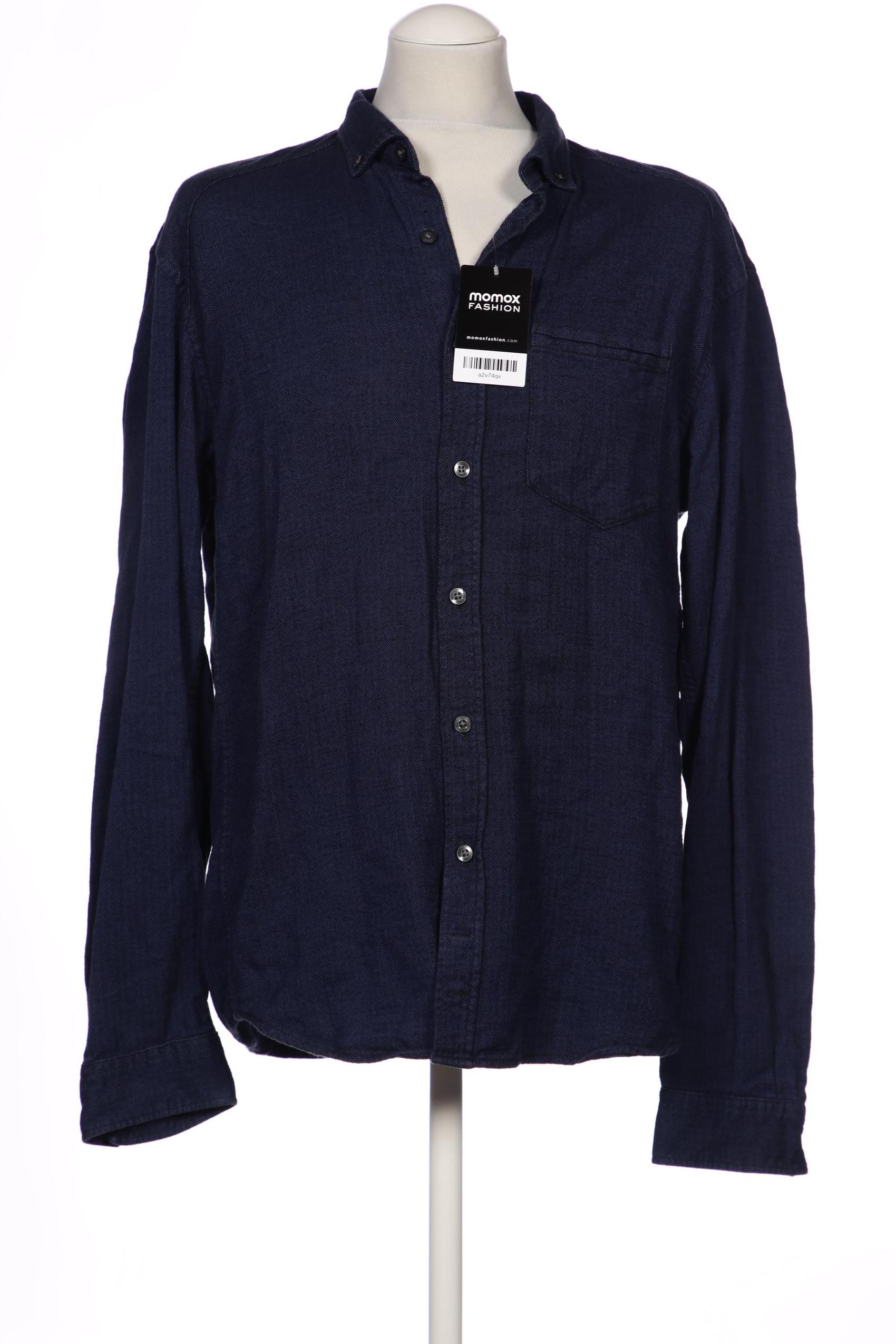 

TOM TAILOR Denim Herren Langarmshirt, marineblau
