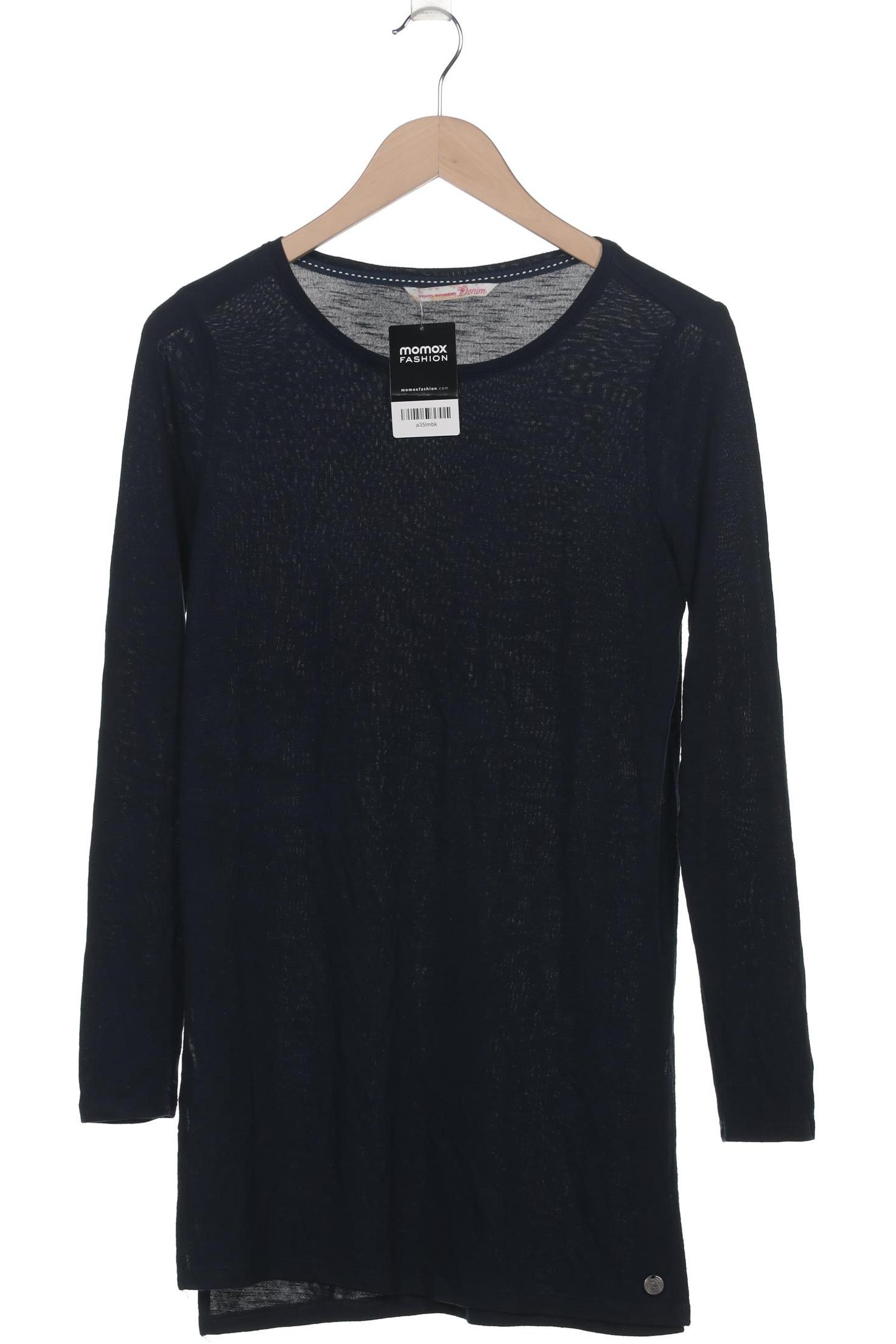 Thumbnail - TOM Tailor Denim Damen Langarmshirt, marineblau, Gr. 38