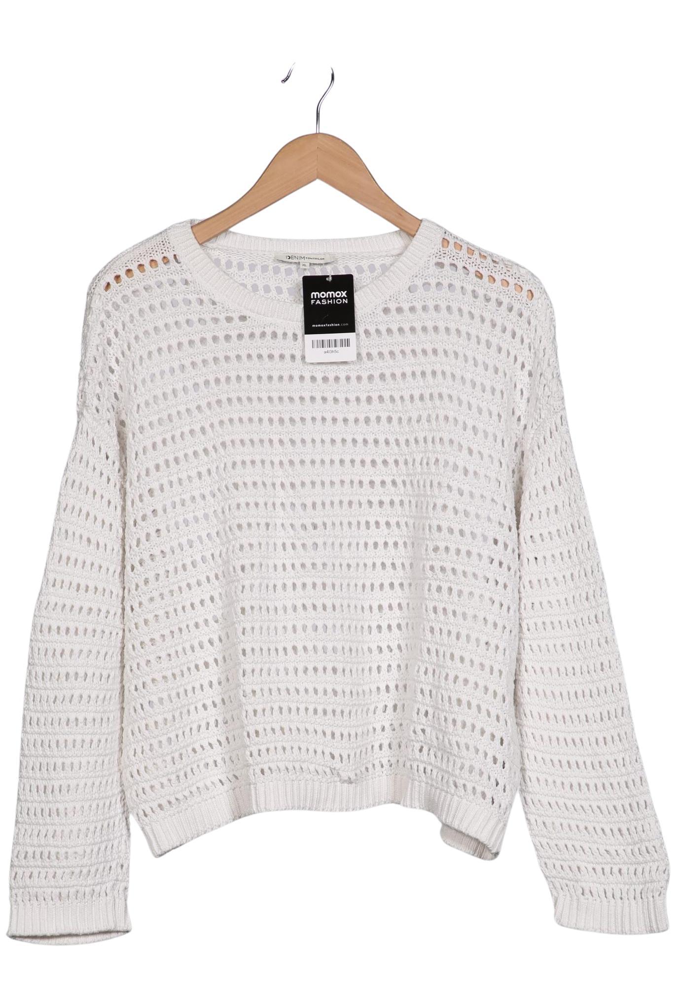 

TOM Tailor Denim Damen Pullover, weiß, Gr. 44