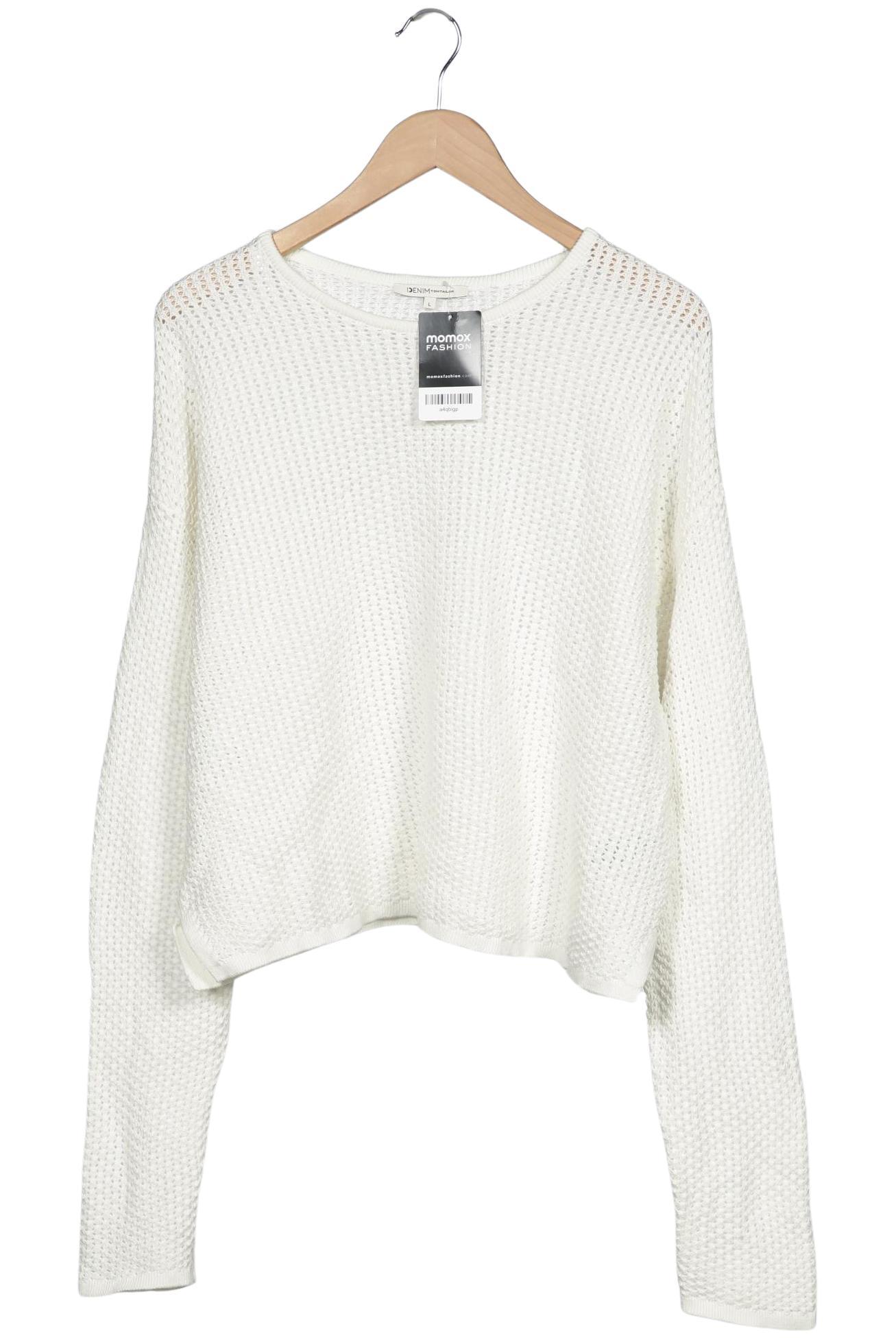 

TOM Tailor Denim Damen Pullover, weiß, Gr. 42