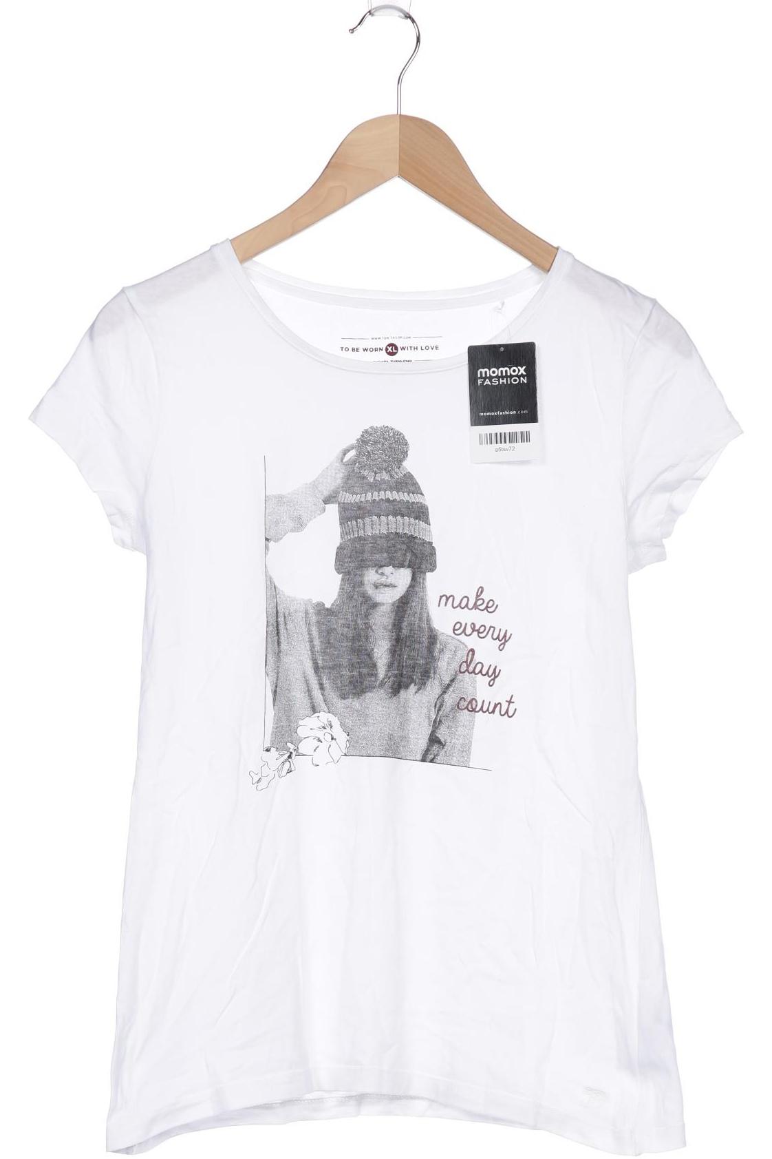 

TOM TAILOR Denim Damen T-Shirt, weiß