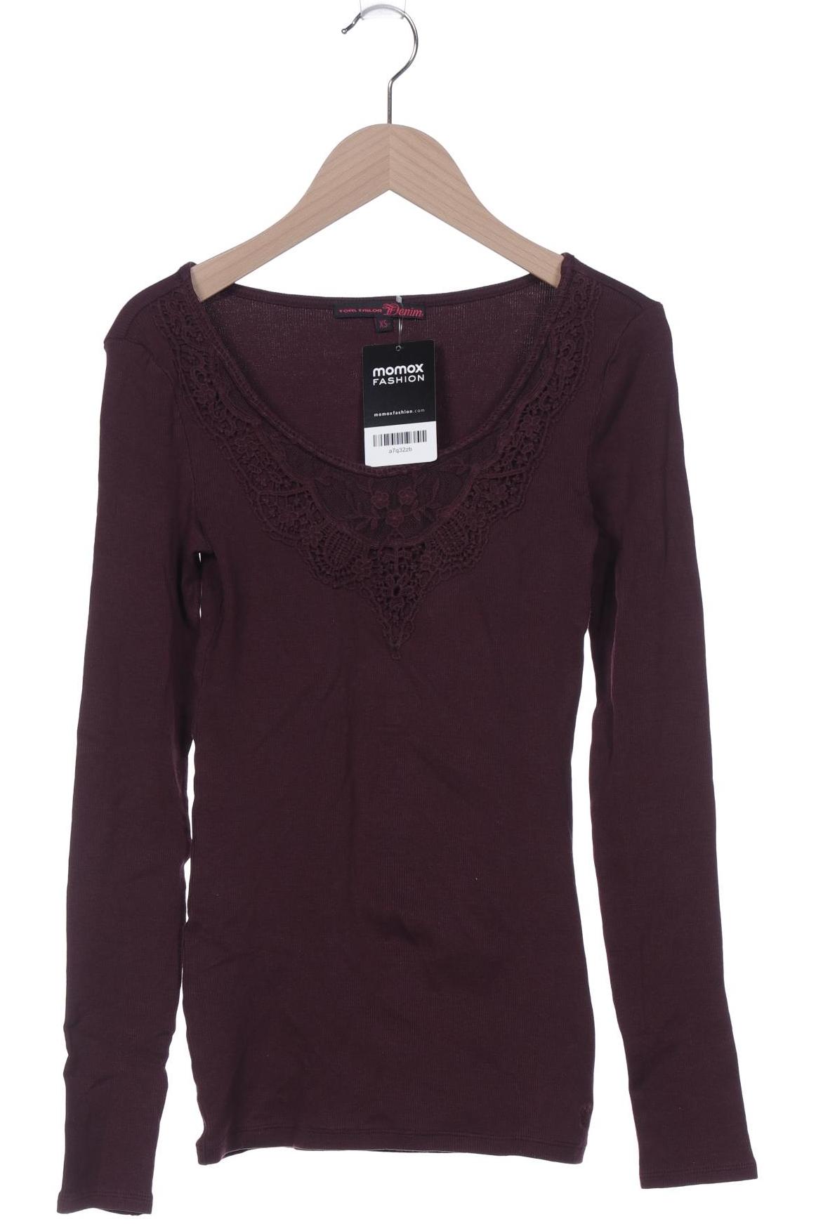 Thumbnail - TOM Tailor Denim Damen Langarmshirt, bordeaux, Gr. 34