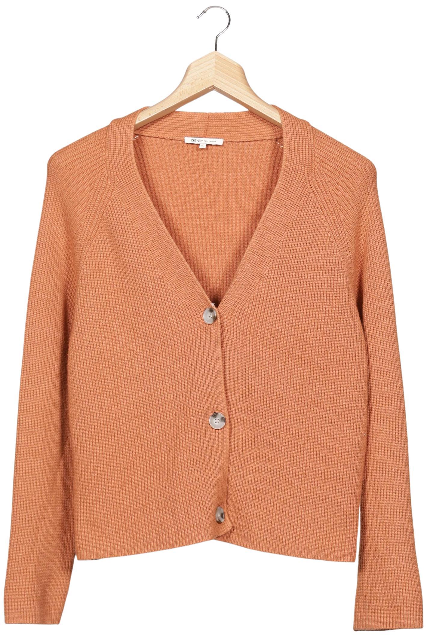 

TOM Tailor Denim Damen Strickjacke, orange, Gr. 44