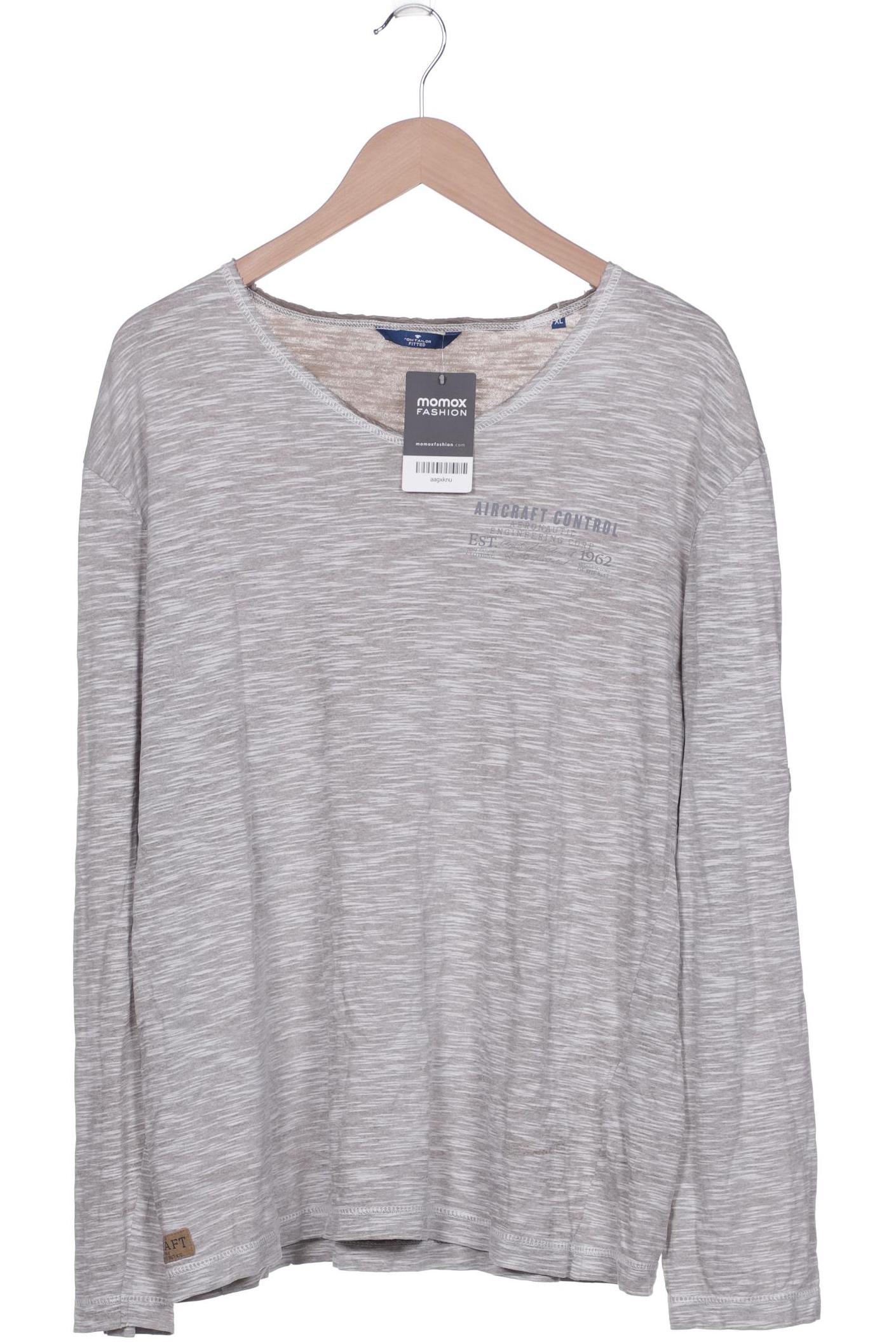 

TOM TAILOR Denim Herren Langarmshirt, grau